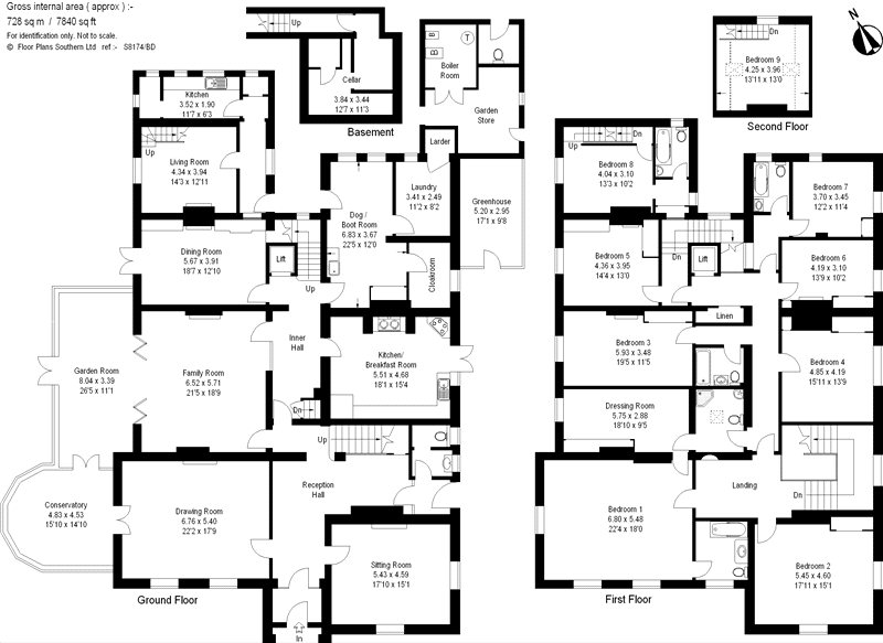 7 bed detached house for sale in Blandford Forum, Dorset DT11