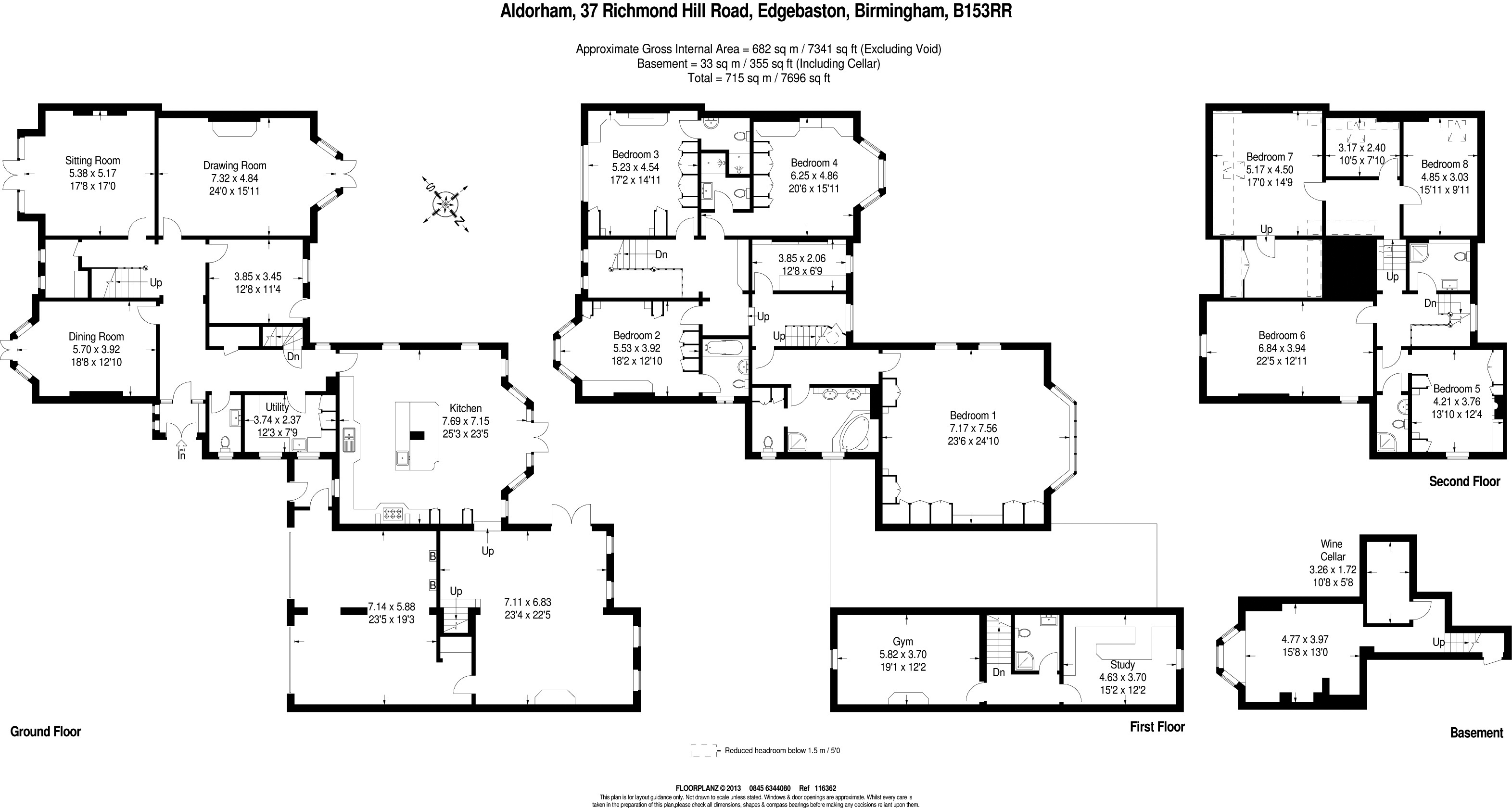 8 bed detached house for sale in Richmond Hill Road, Edgbaston, Birmingham B15 30397337 Zoopla