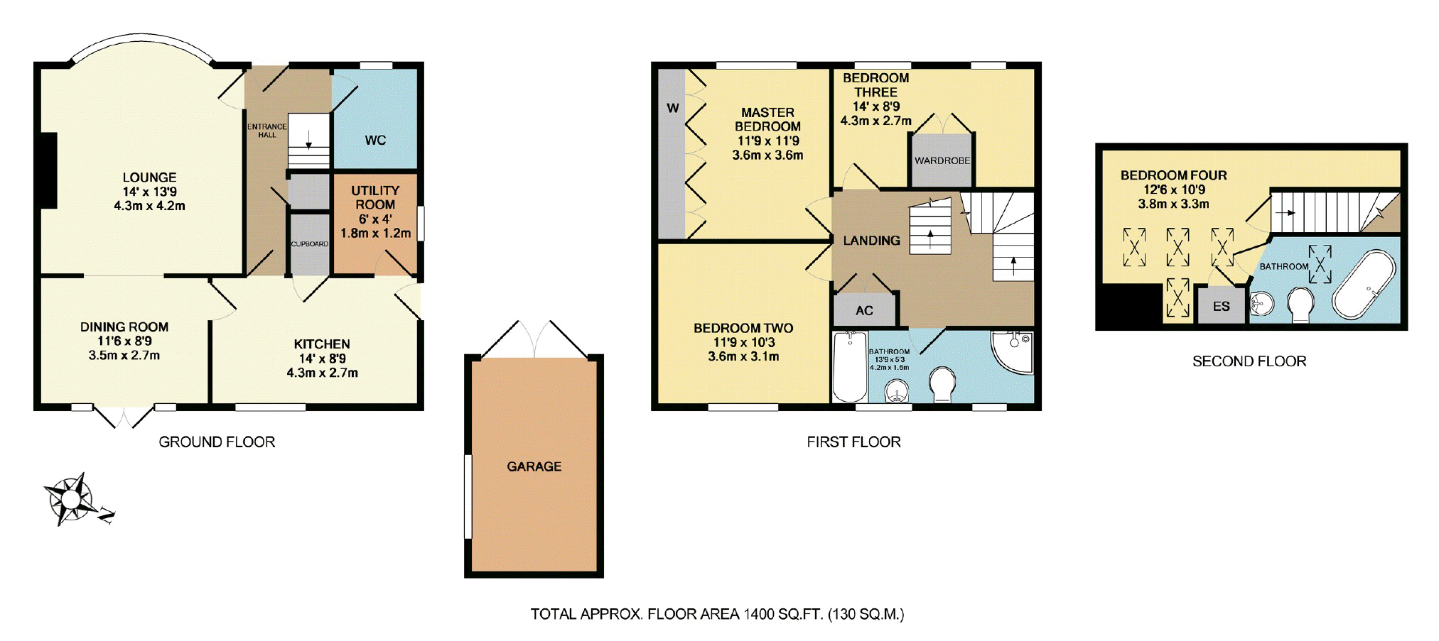 4 bed semidetached house for sale in Oakdale, Harrogate, North