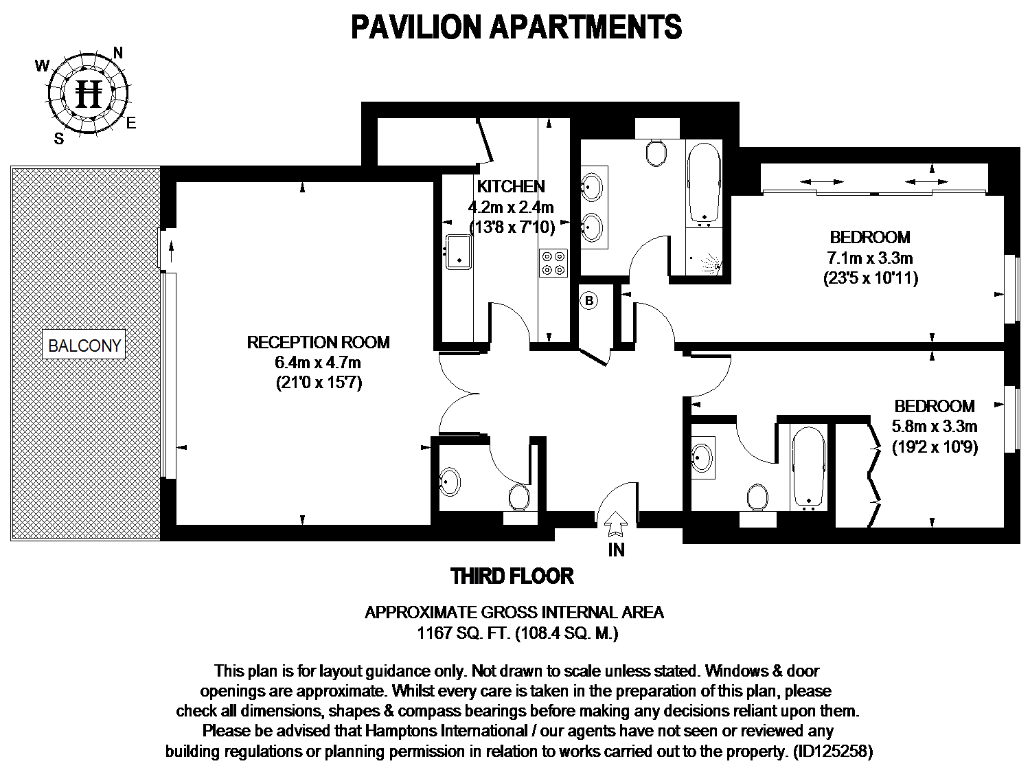 Pavilion Apartments, 34 St. Johns Wood Road, London NW8, 2 bedroom flat