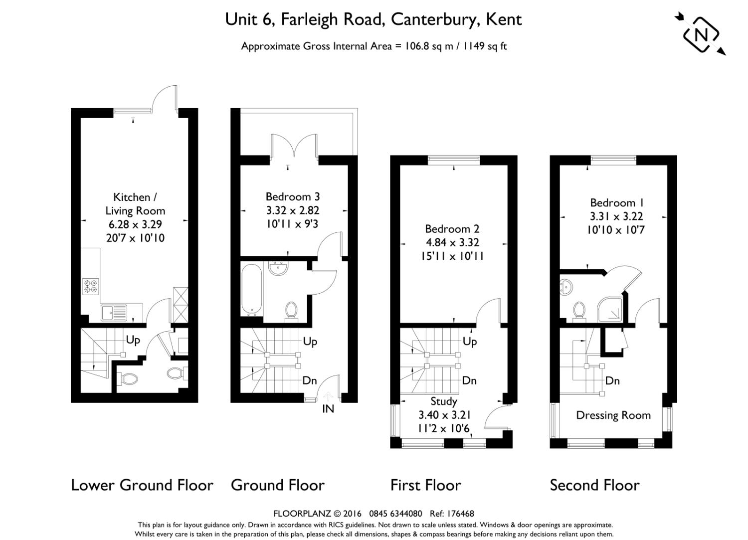 3 Bedrooms  for sale in Farleigh Mews, 1-12 Farleigh Road, Canterbury, Kent CT2