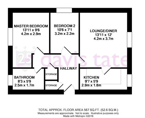 2 Bedrooms Flat to rent in Roebuck Court, Didcot OX11
