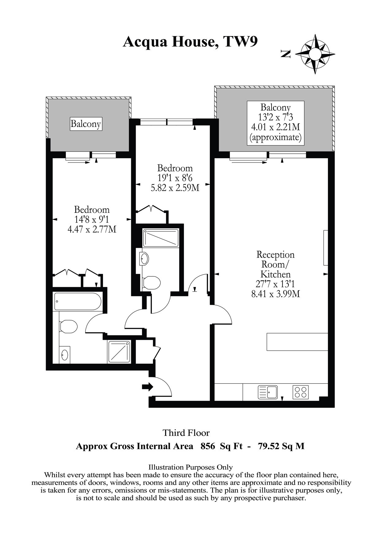 2 Bedrooms Flat to rent in Acqua House, Kew Riverside TW9
