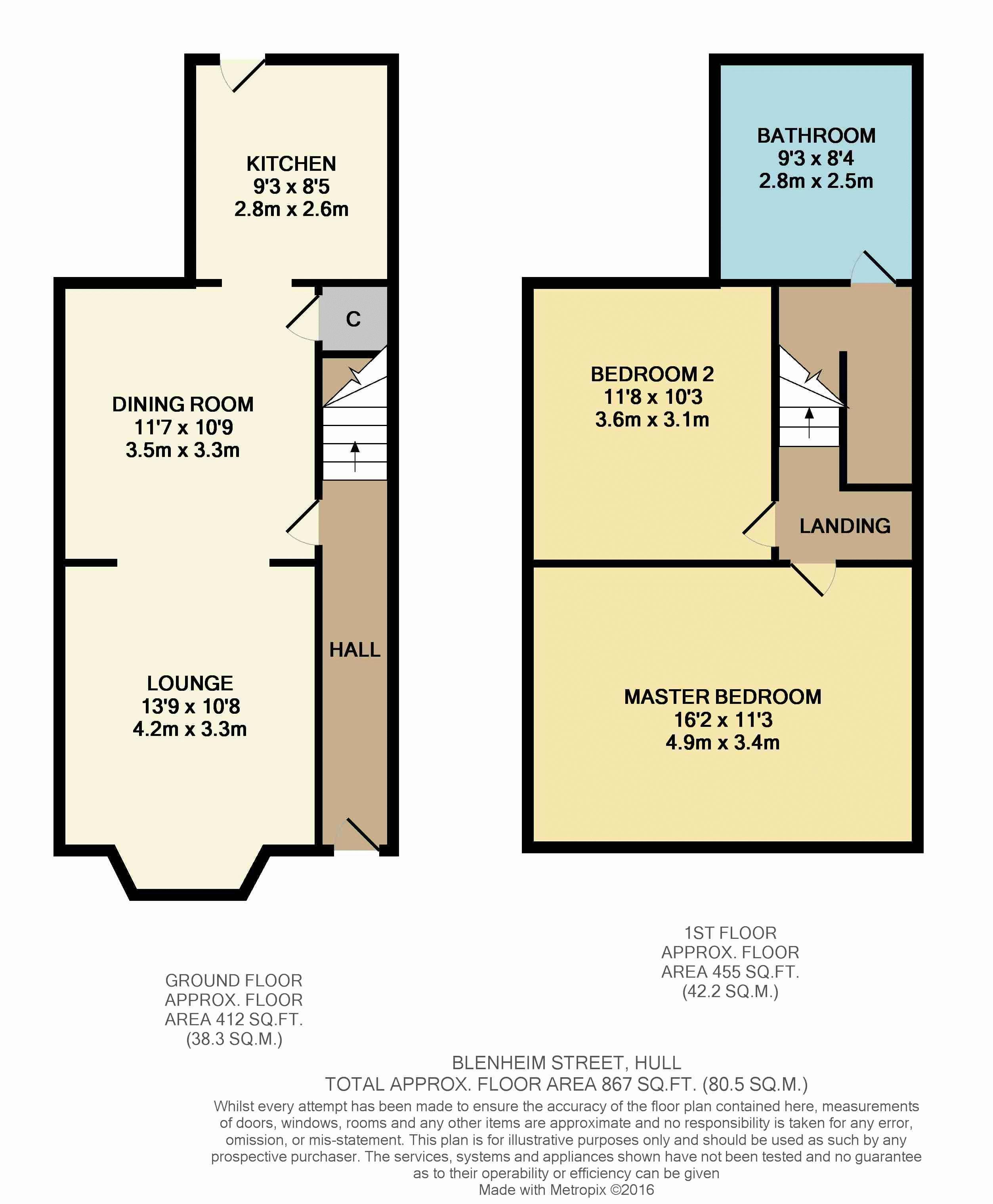 2 bed terraced house for sale in Blenheim Street, Hull HU5 40949355