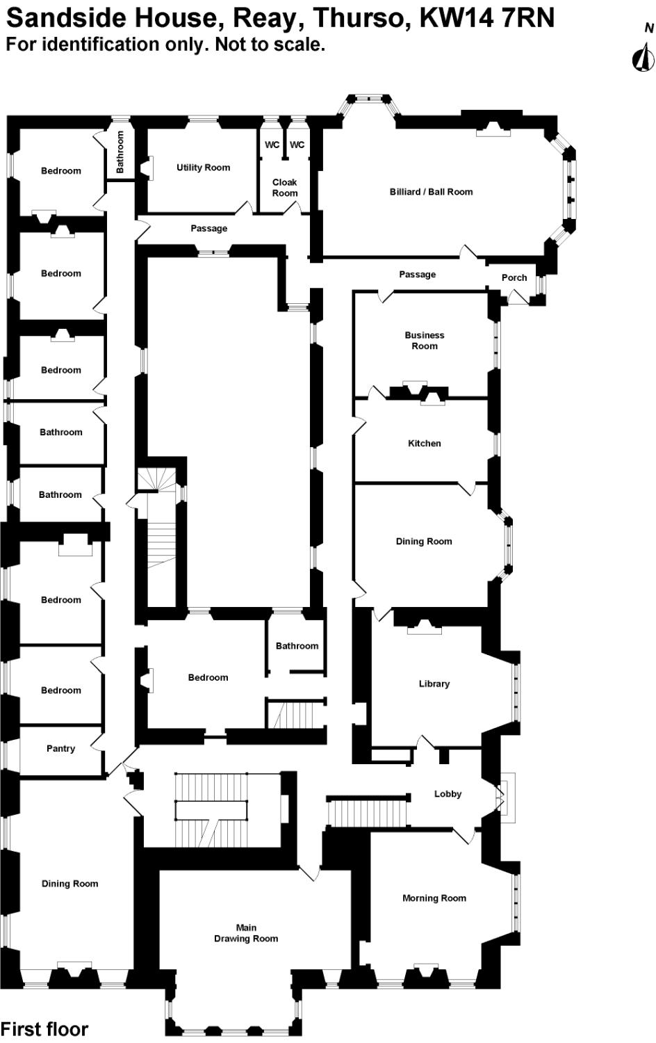 Sandside House, Reay, Thurso, Highland KW14, 16 bedroom detached house
