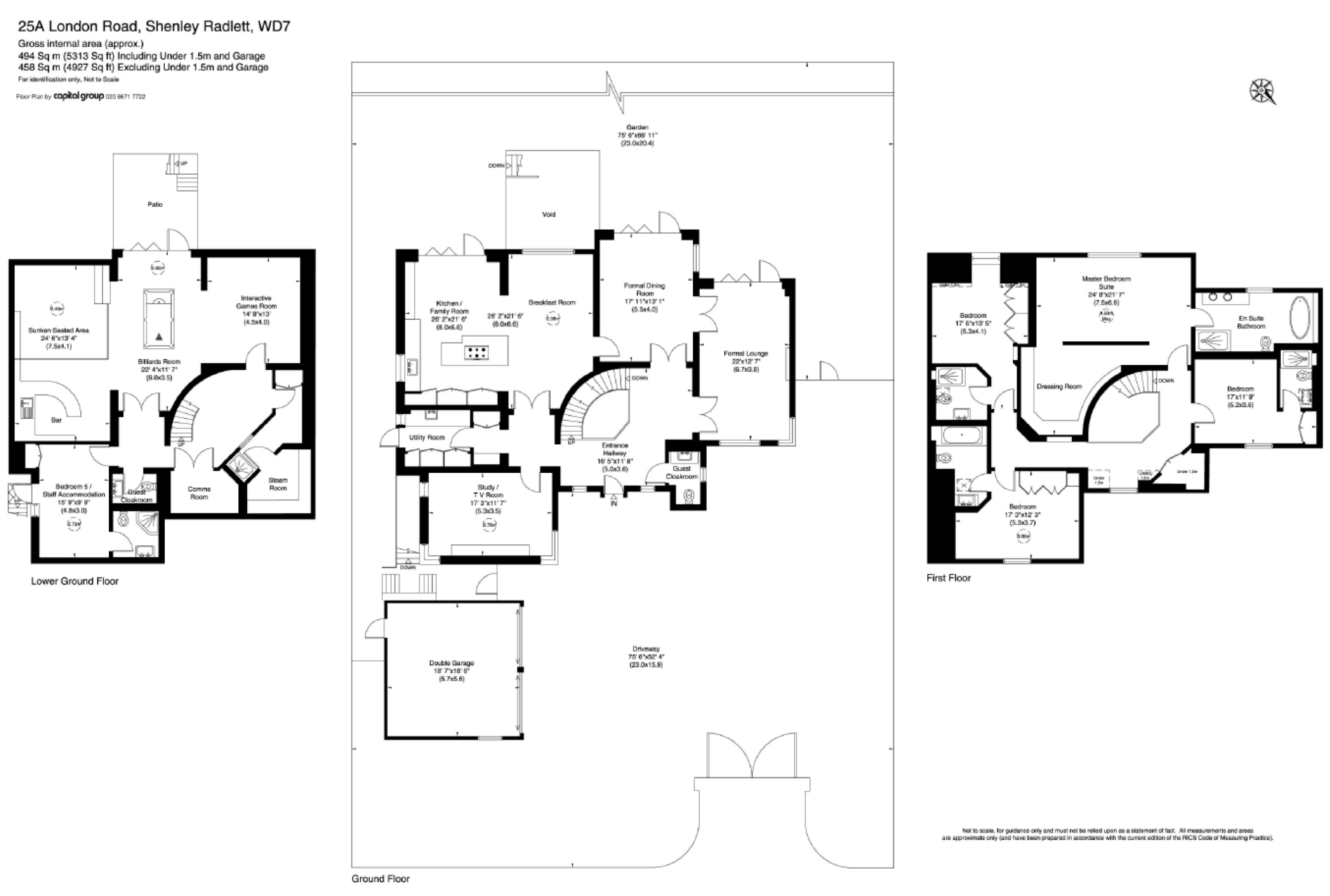 5 bed detached house for sale in London Road, Shenley, Hertfordshire