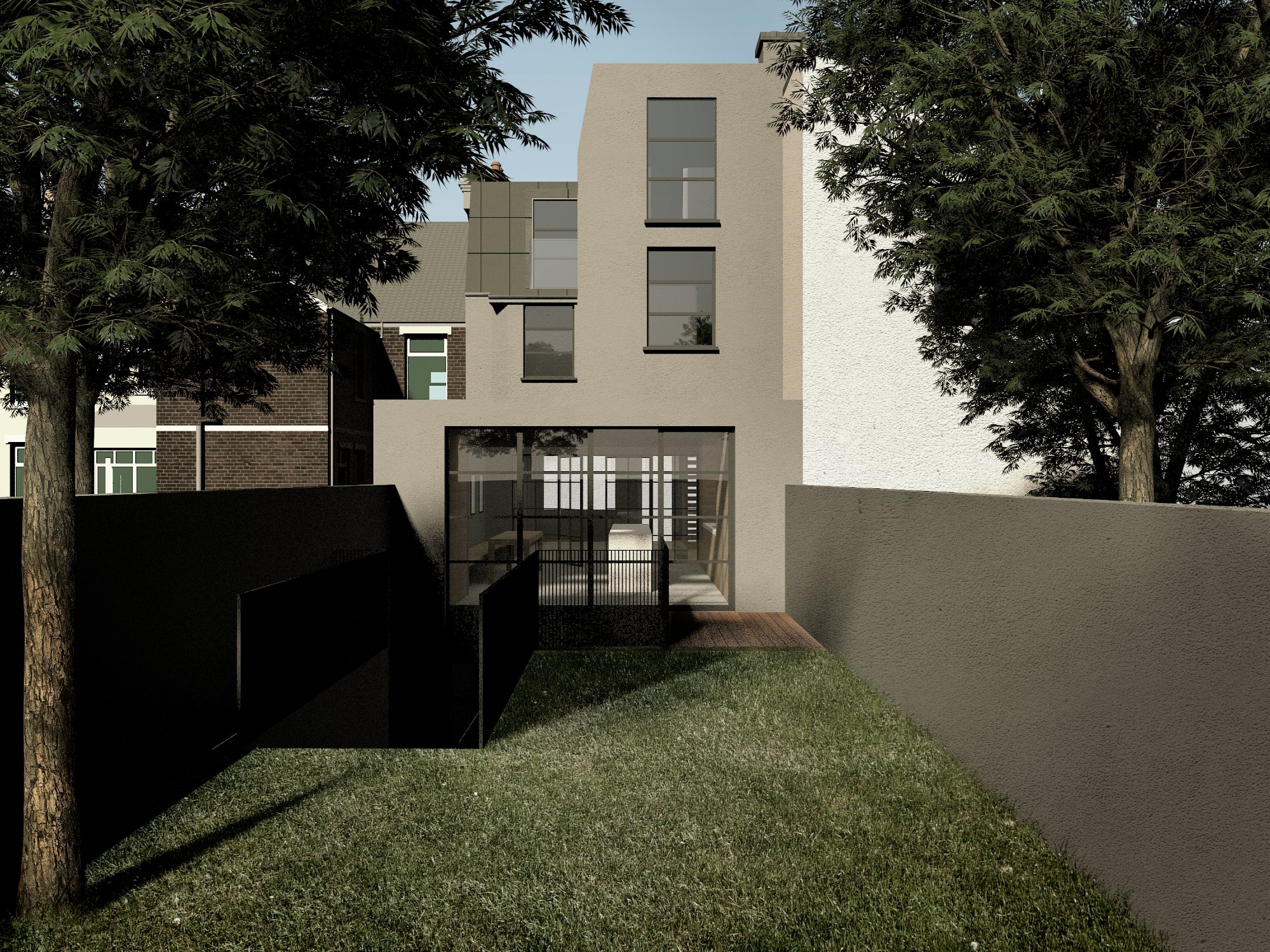 Crittall,Rear Elevation