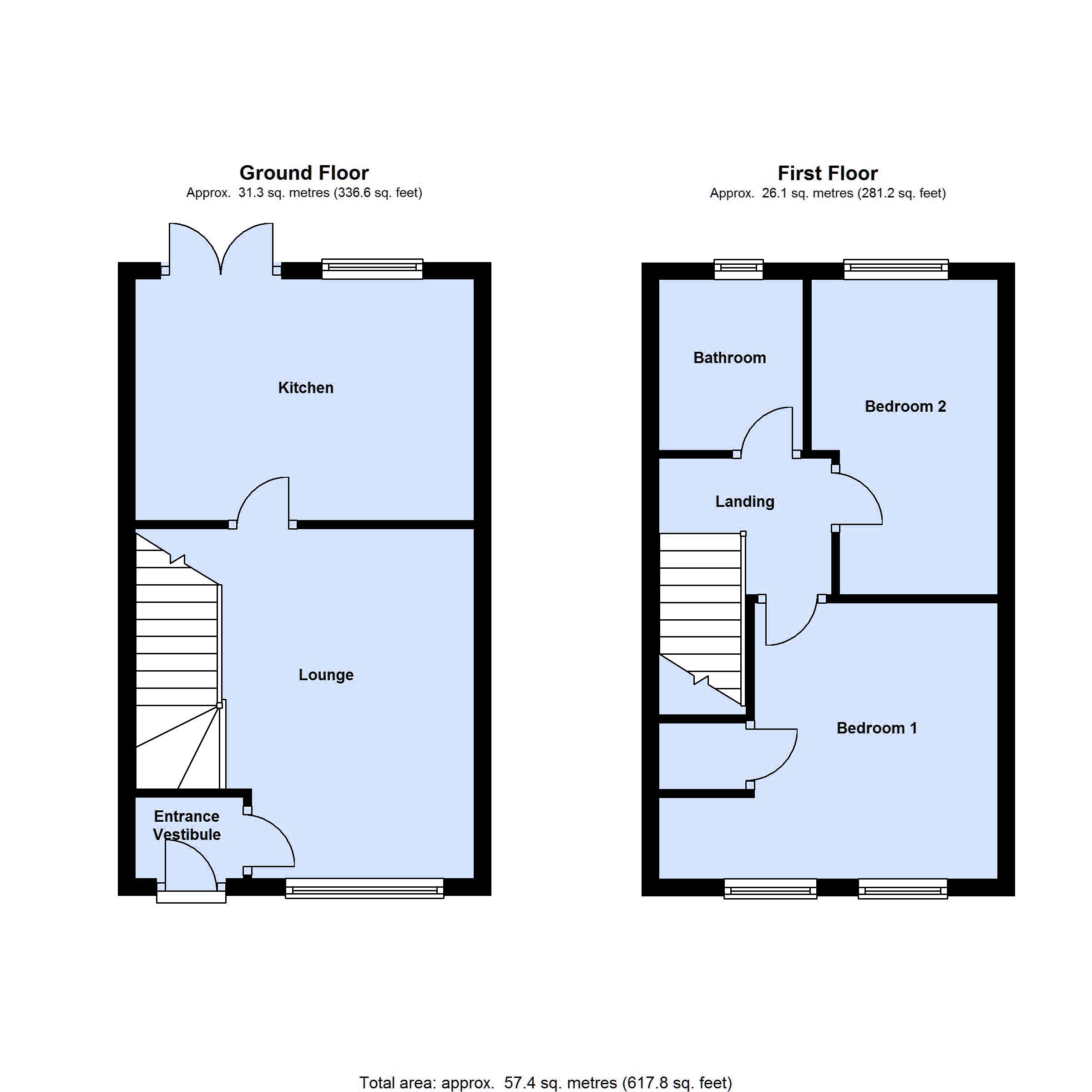 St Catherine Close, Blackpool, Lancashire FY3, 2 bedroom terraced house for sale 38940661