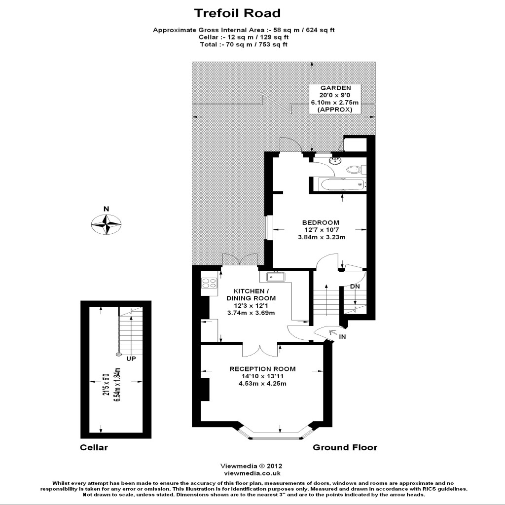 1 Bedrooms  to rent in Trefoil Road, London SW18