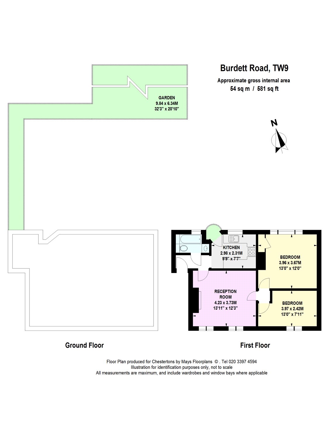 2 Bedrooms Flat for sale in Burdett Road, Kew, Richmond, Surrey TW9