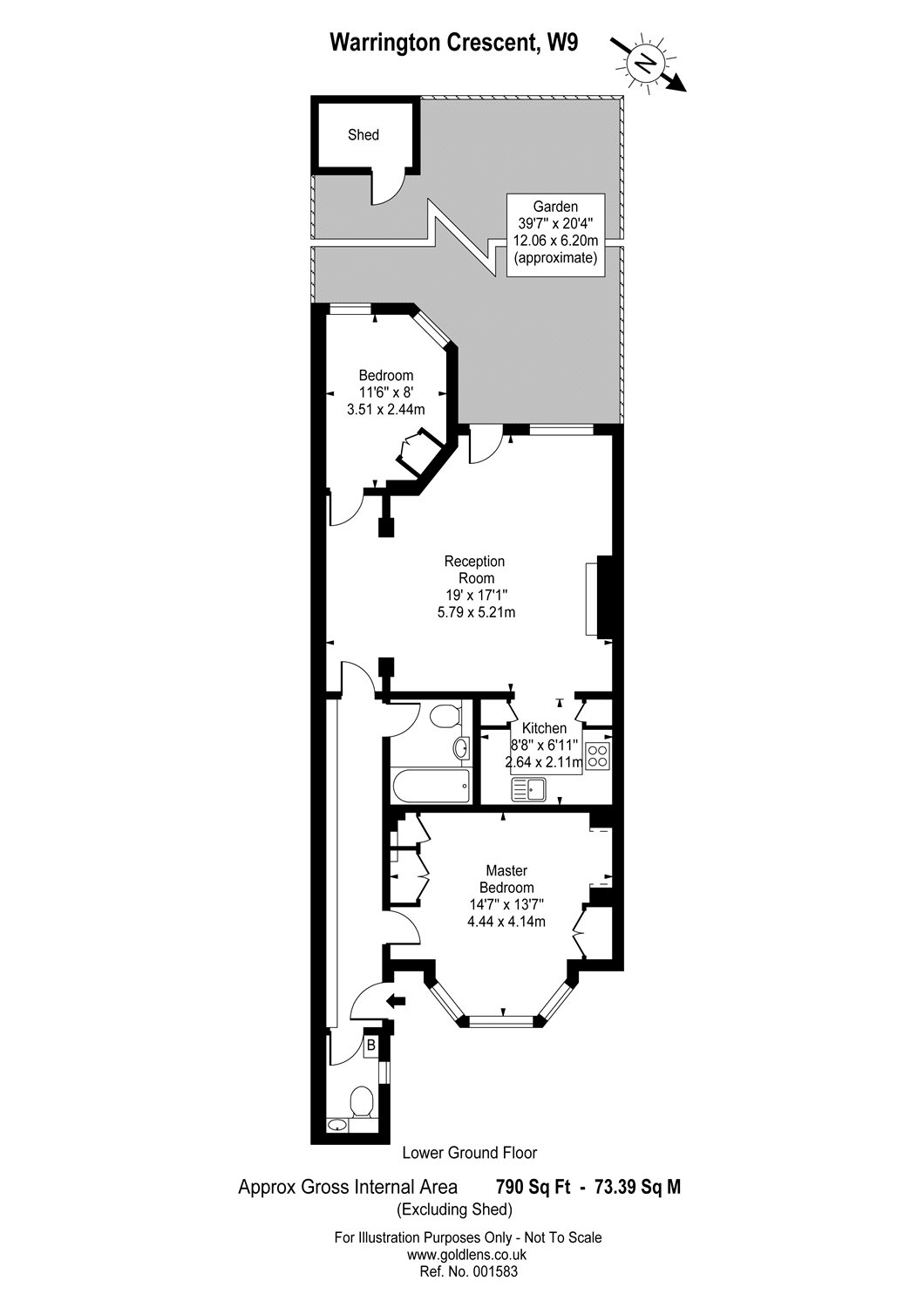 2 Bedrooms Flat to rent in Castellain Road, London W9