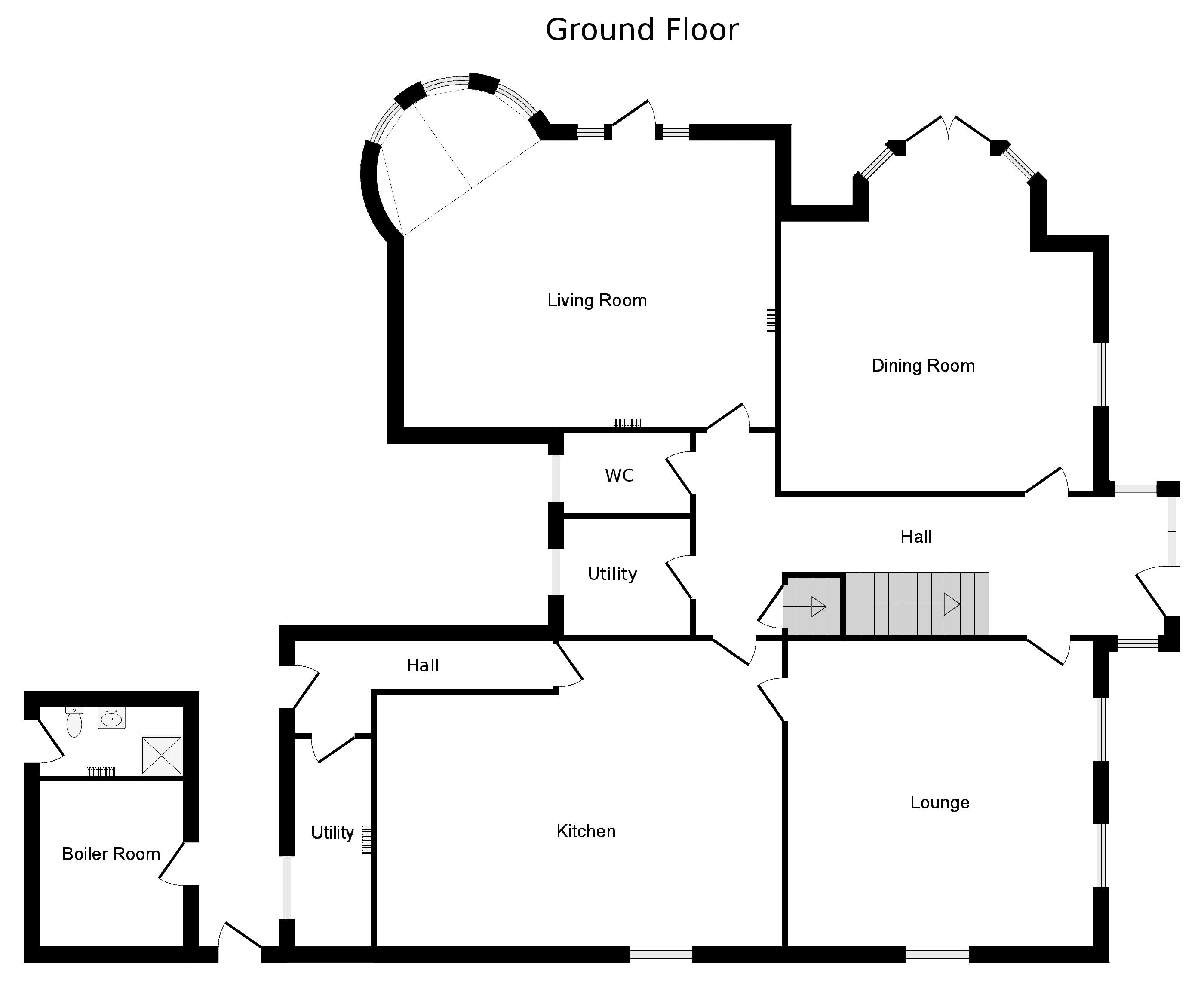 Park Road, Butterton, NewcastleUnderLyme ST5, 7 bedroom detached