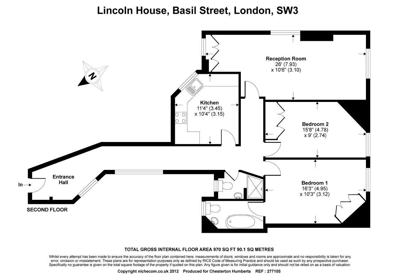 2 Bedrooms Flat to rent in Basil Street, Knightsbridge, London SW3