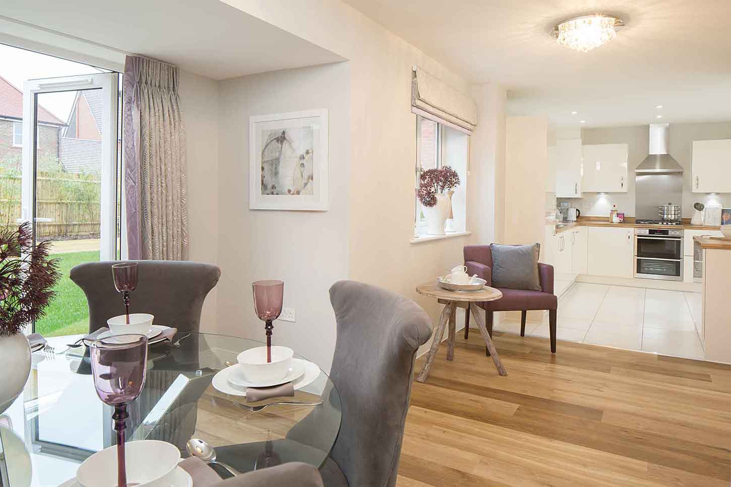 Linden Homes,Dining room