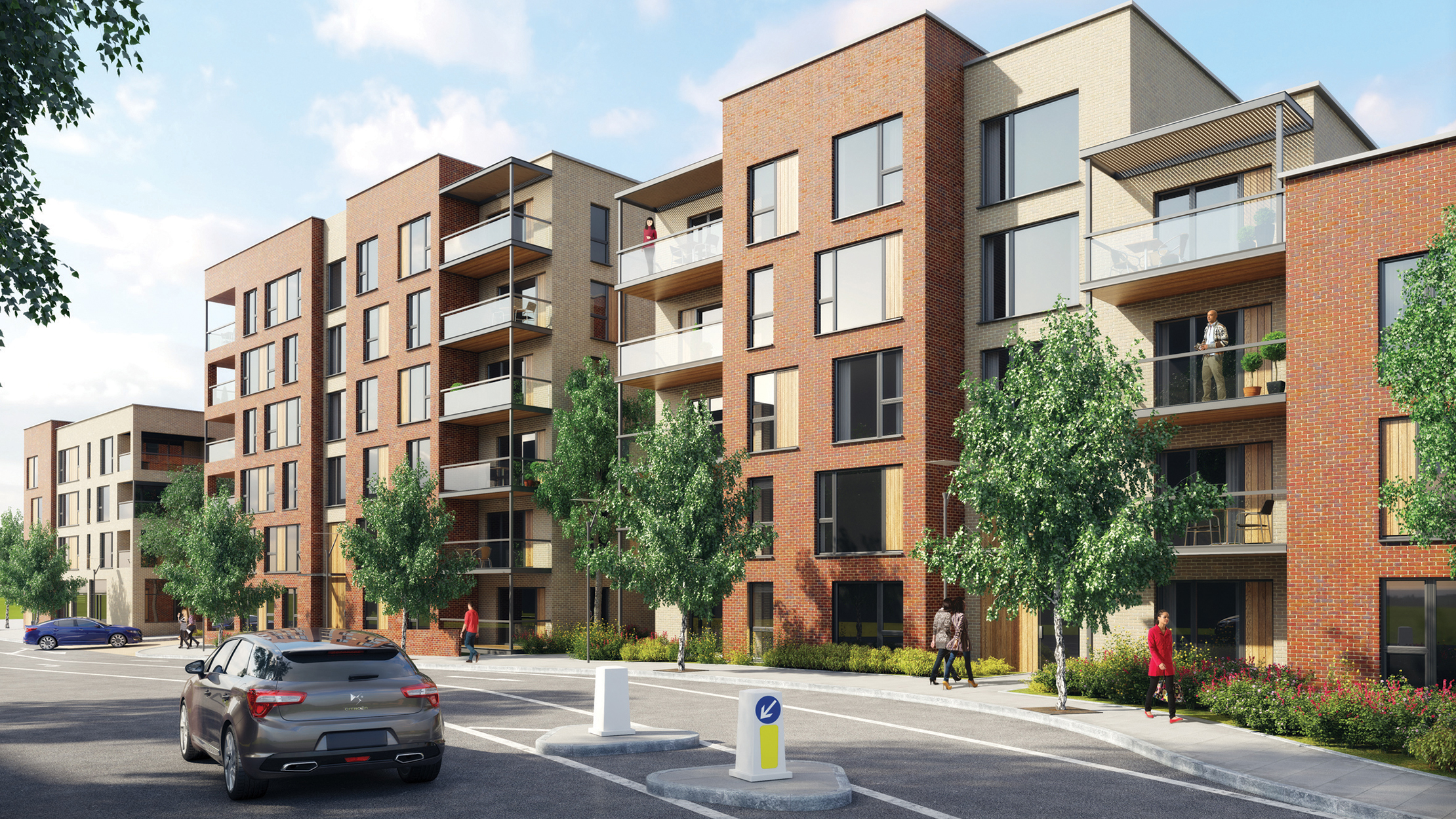 Marine Wharf East,Front Elevation