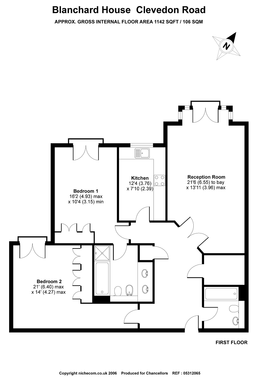 2 Bedrooms Flat to rent in Richmond Bridge, East Twickenham TW1