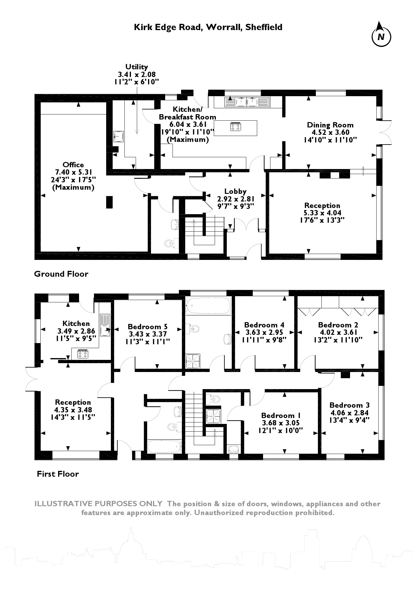 5 bed detached house for sale in Kirk Edge Road, Worrall, Sheffield S35