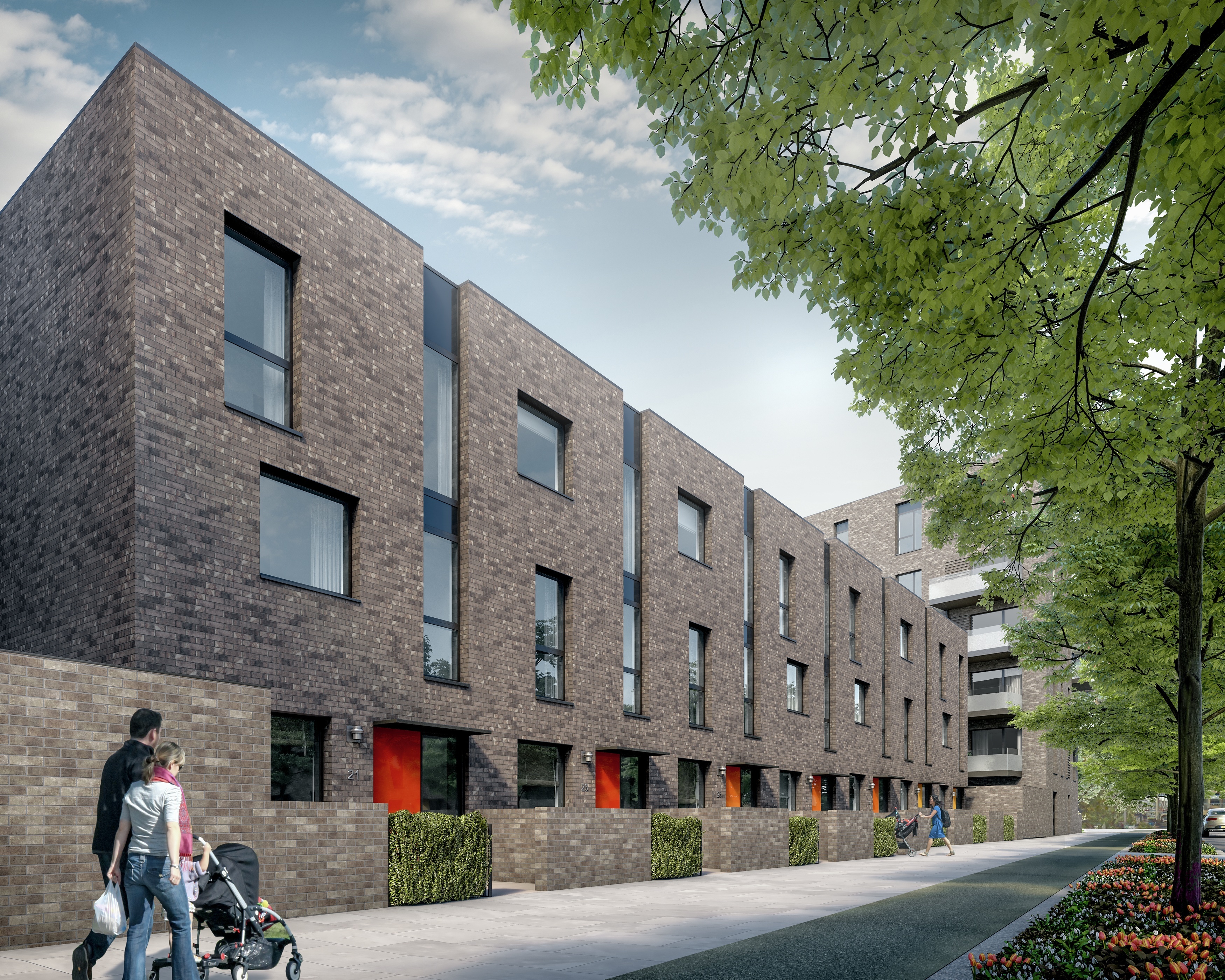Greenwich Peninsula,Front Elevation