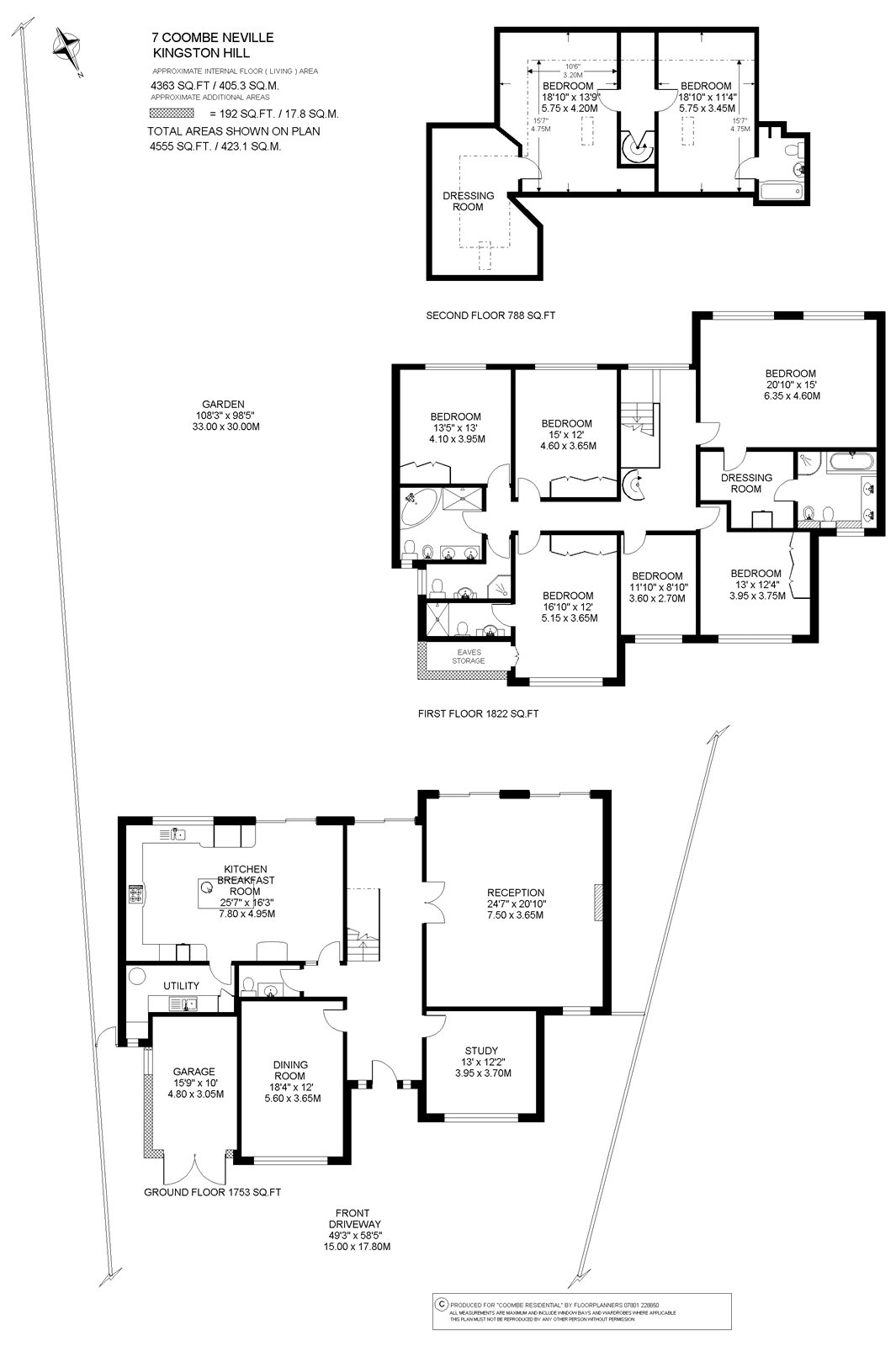 8 Bedrooms Detached house to rent in Coombe Neville, Coombe, Kingston Upon Thames KT2