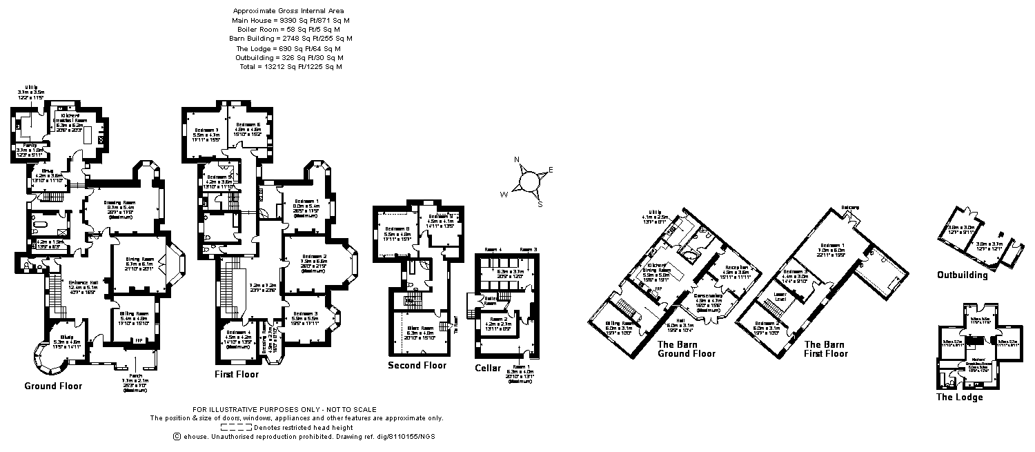 Rhuallt, St. Asaph, Denbighshire LL17, 9 bedroom detached house for