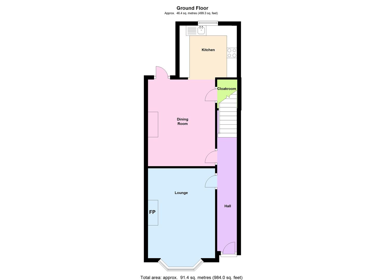 2 bed terraced house for sale in Powell Street, Latchford, Warrington