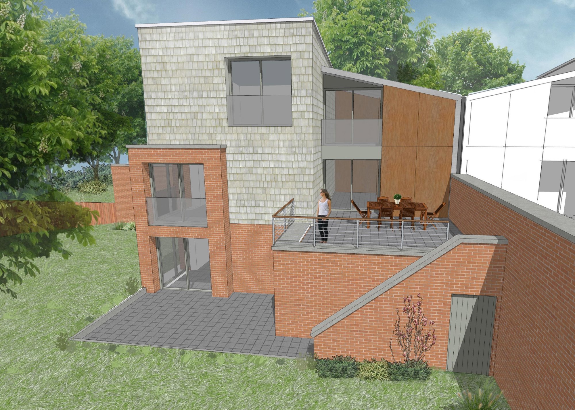 heat recovery,Rear Elevation