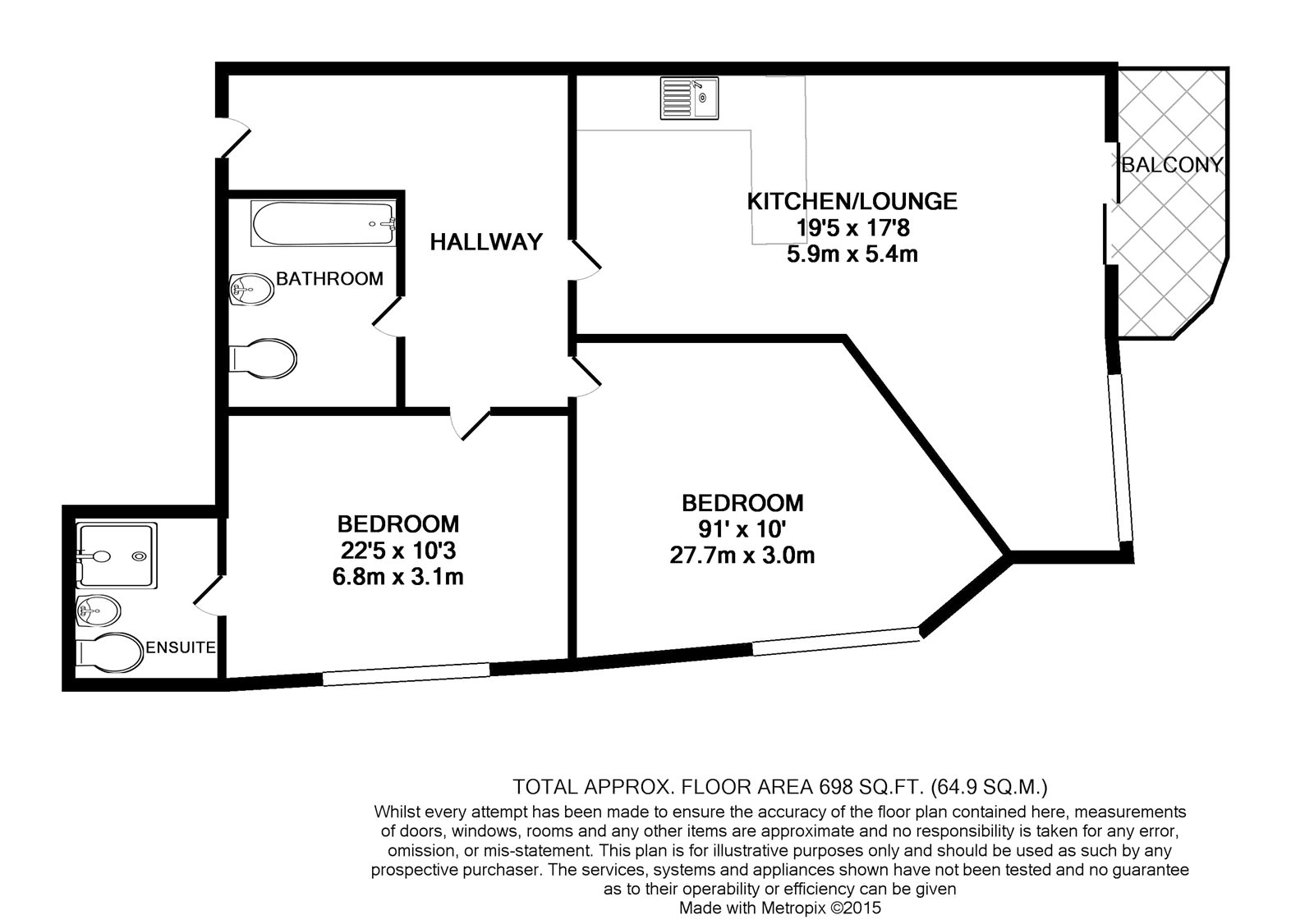 2 Bedrooms Flat to rent in Altitude Apartments, 9 Altyre Road, Croydon CR0