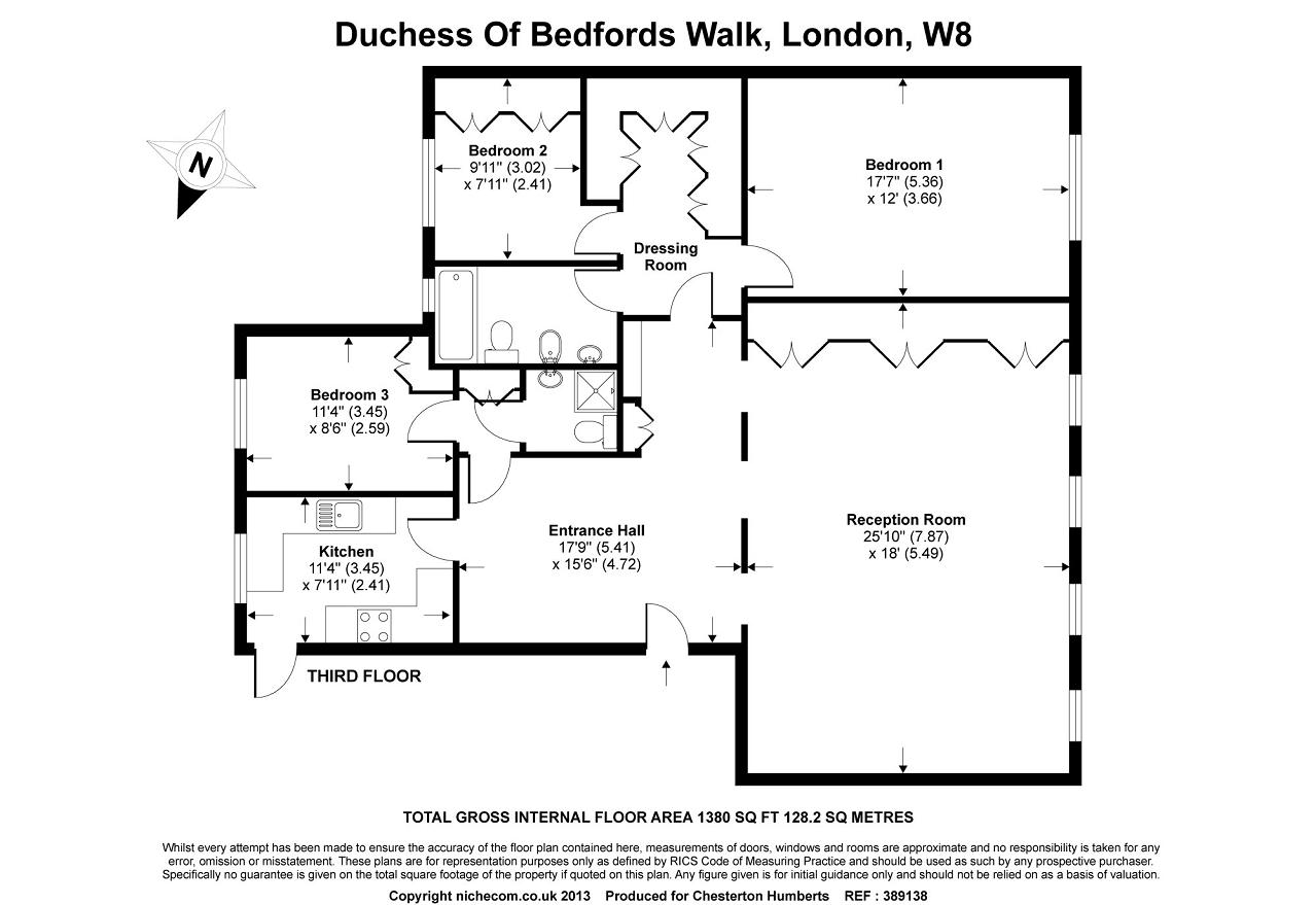 3 Bedrooms Flat to rent in Duchess Of Bedford House, Duchess Of Bedfords Walk, London W8