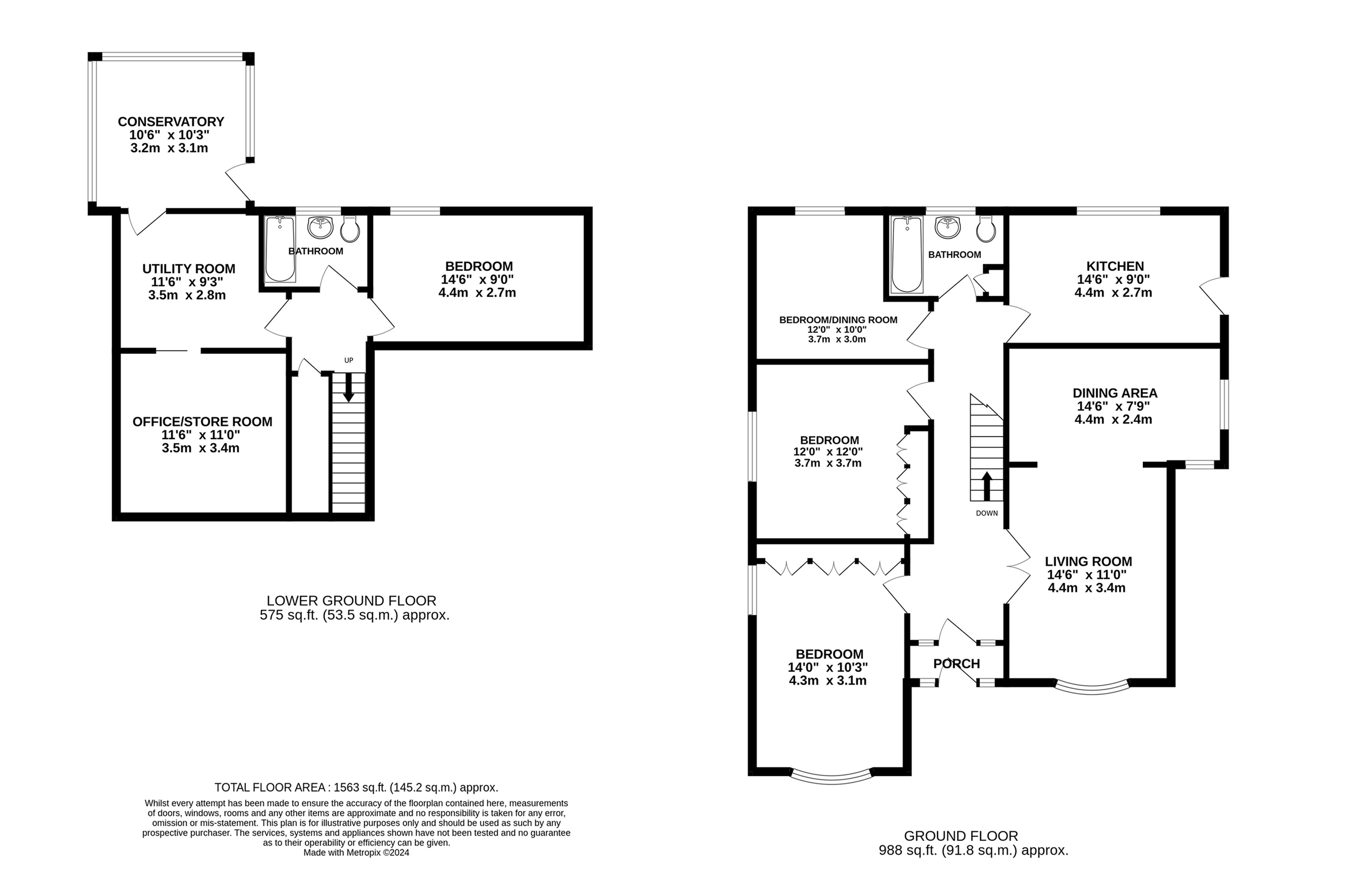 5, Ghyll Close, Keighley floorplan