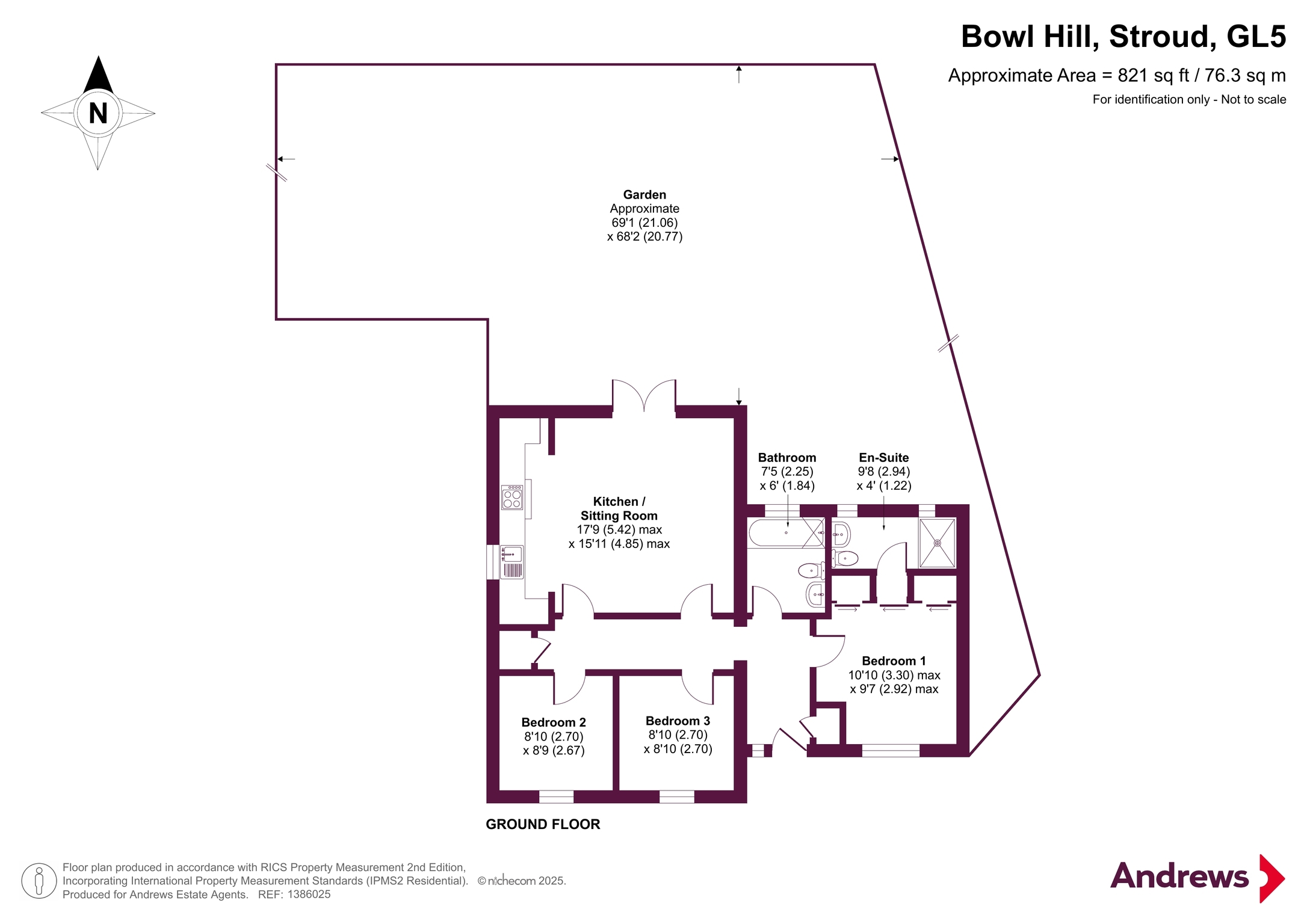 1, Bowl Hill, Stroud floorplan