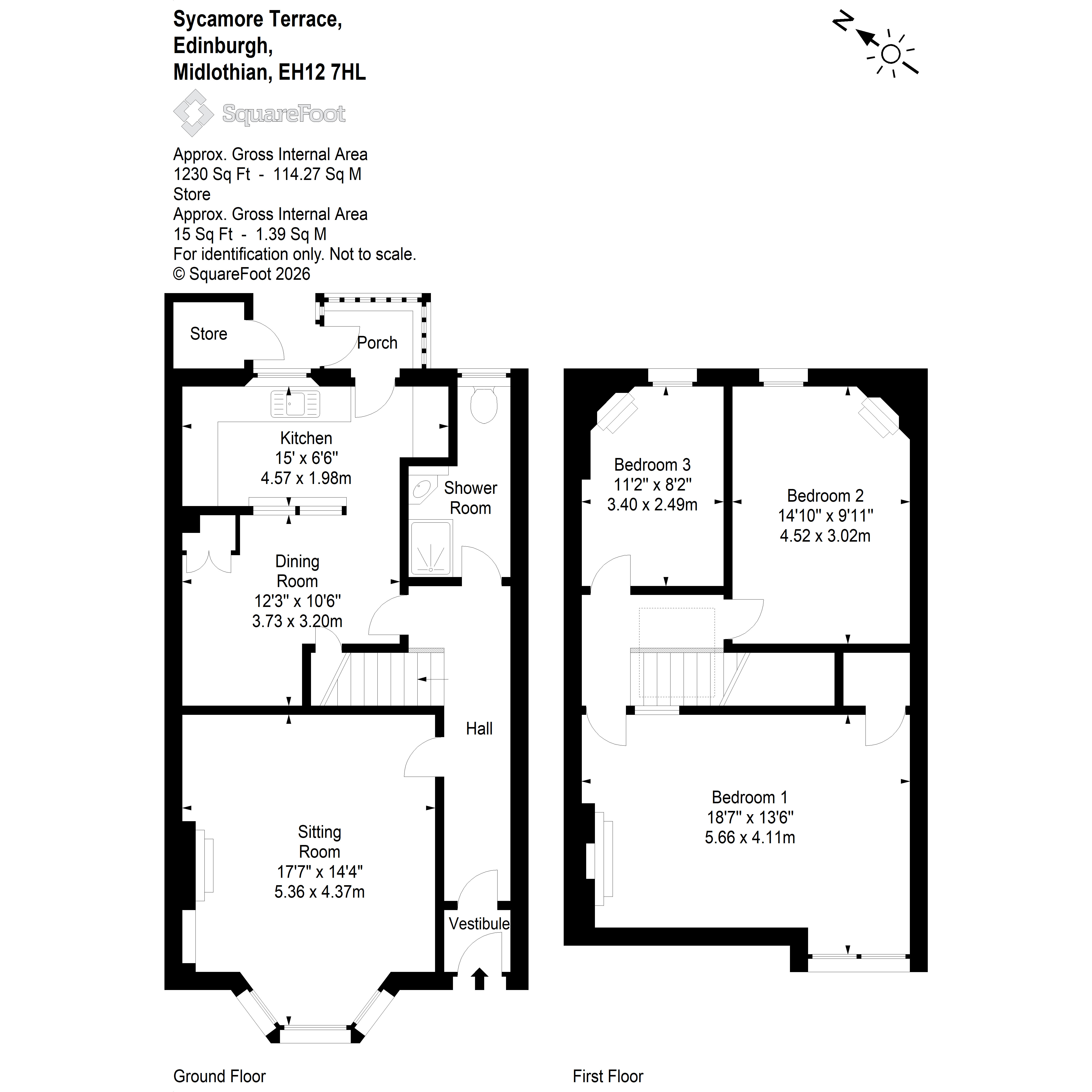 8, Sycamore Terrace, Edinburgh floorplan