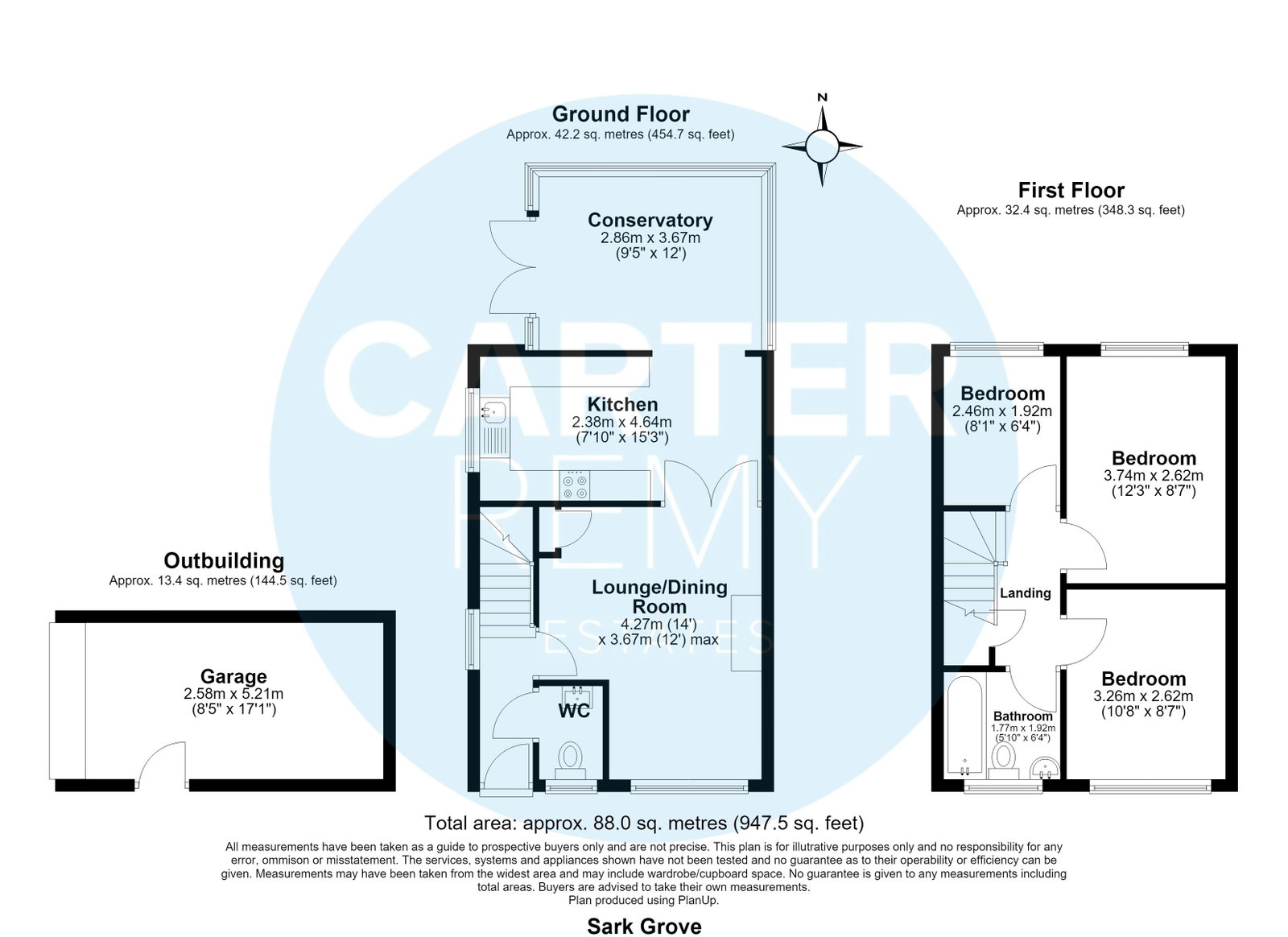 12, Sark Grove, Wickford floorplan