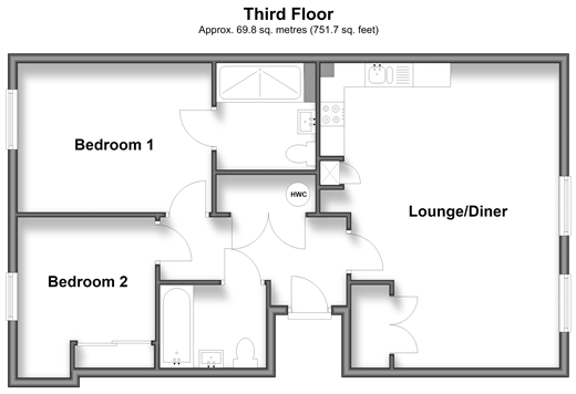 Millers Hill, Ramsgate floorplan
