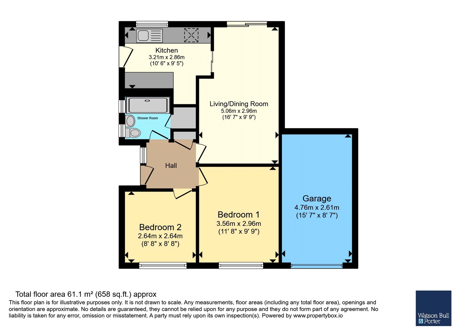 168, Perowne Way, Isle of Wight floorplan