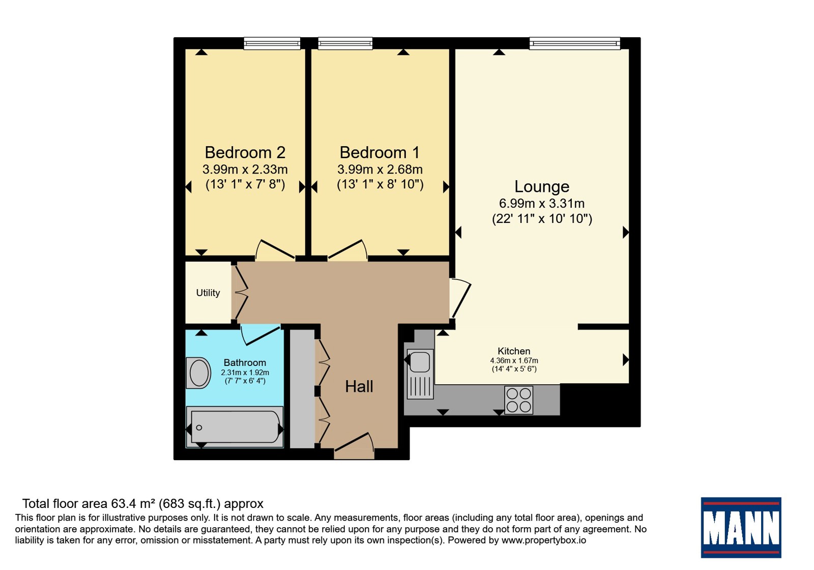 Flat 7, Trinity Court 50-51,, Trinity Square, Kent floorplan