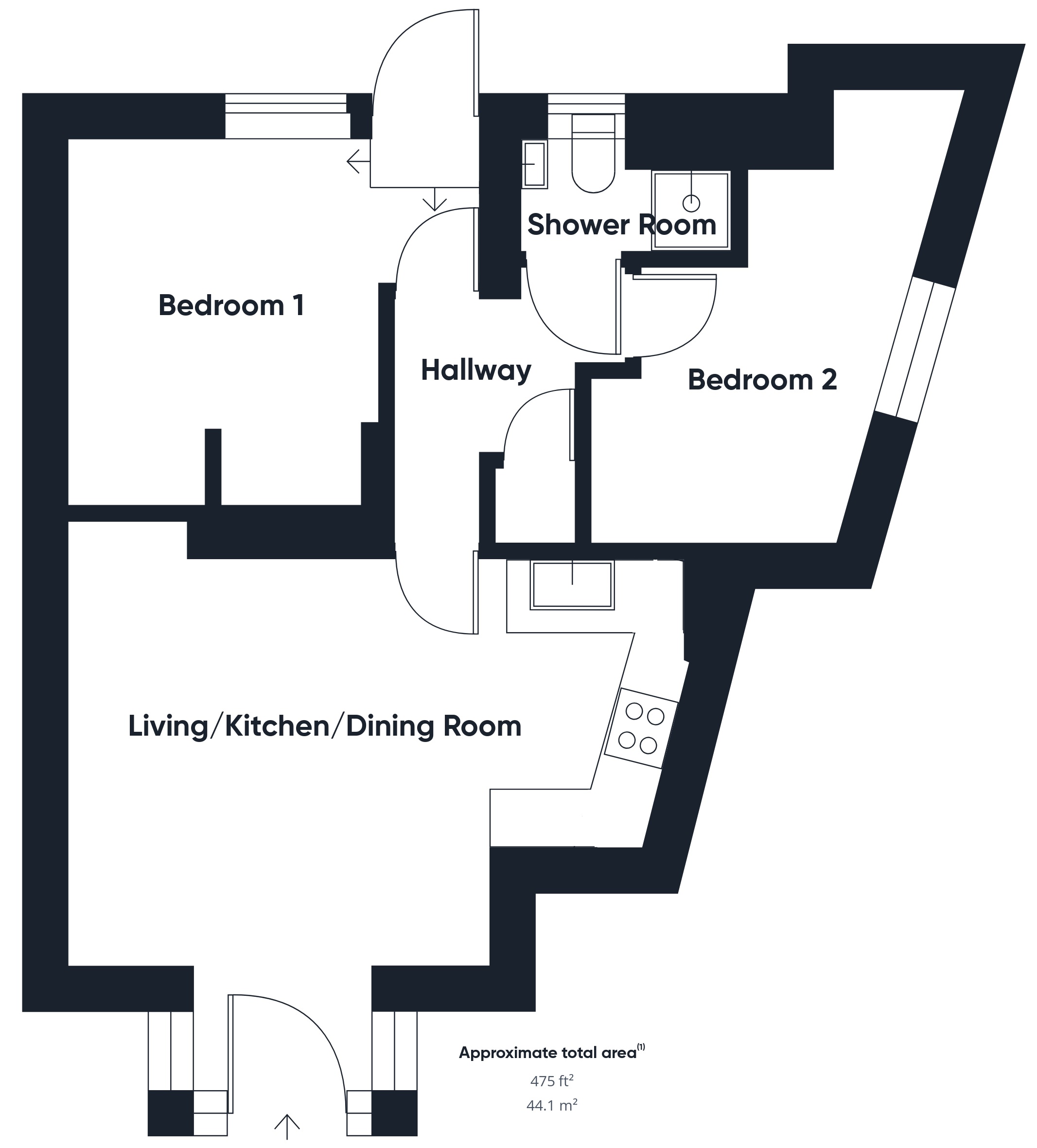 Riverview The Bay Tree, Bridge Street, Bude floorplan