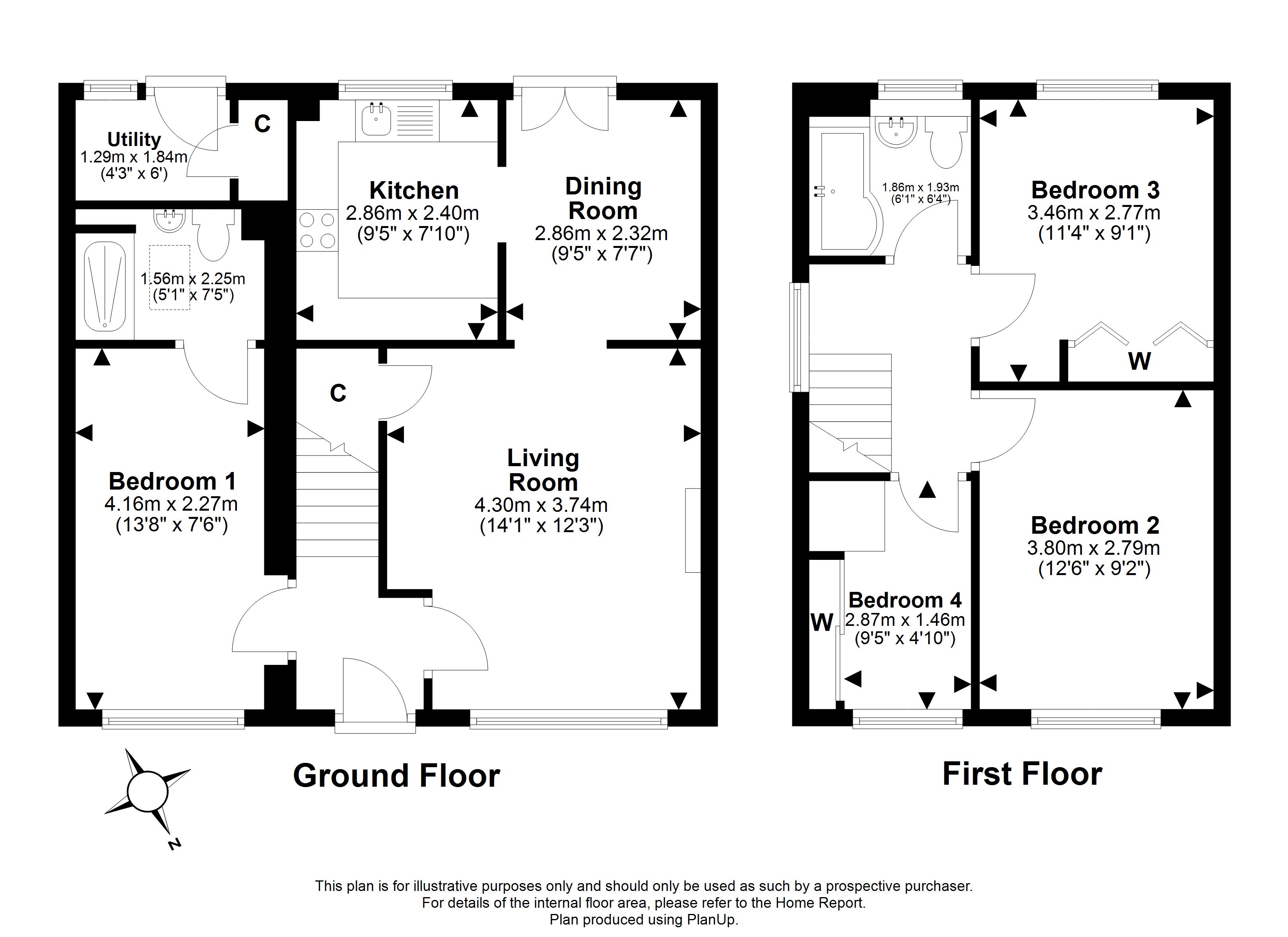 7, Myre Dale, Bonnyrigg floorplan