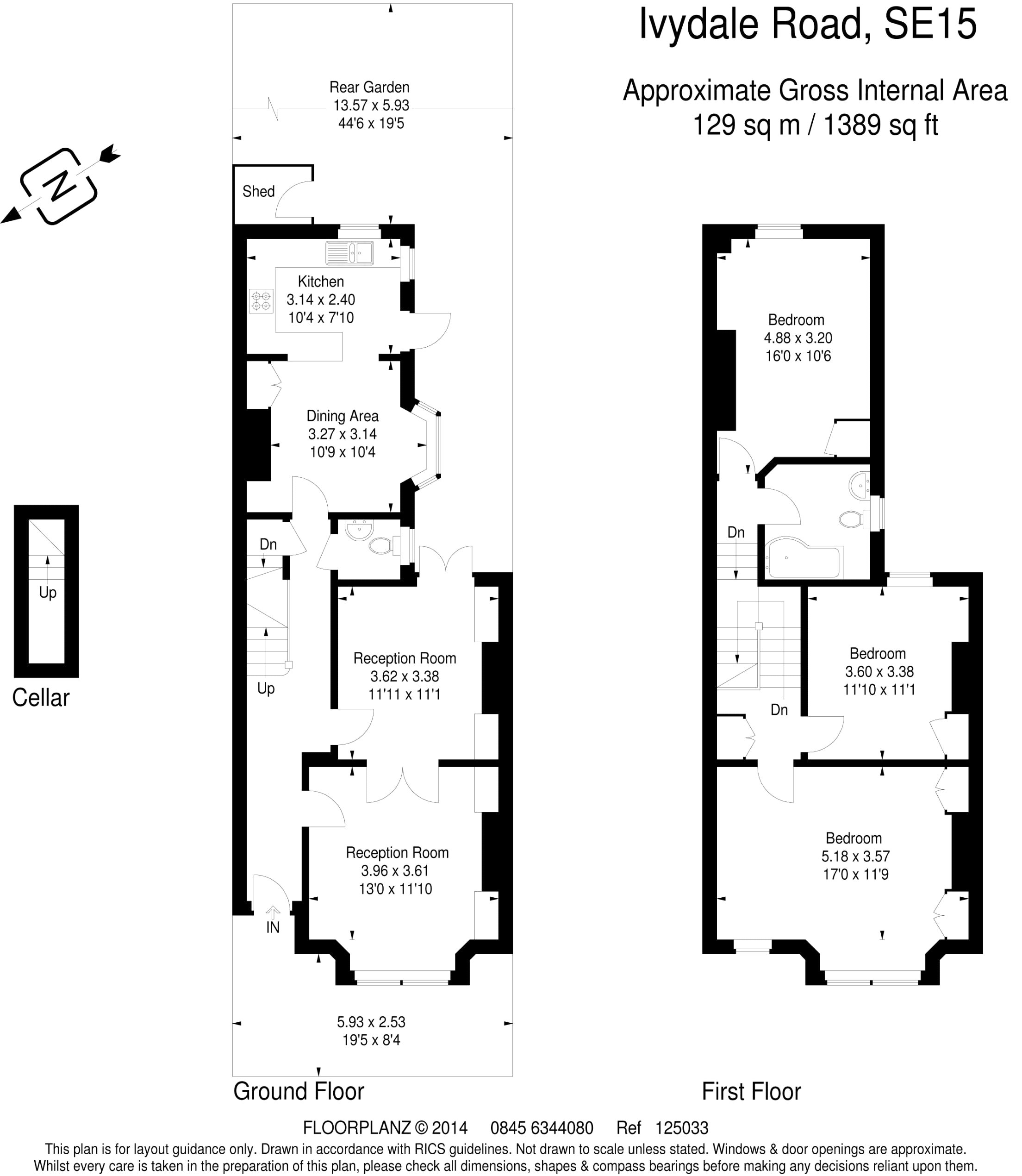 3 Bedrooms Terraced house to rent in Ivydale Road, Nunhead, London SE15