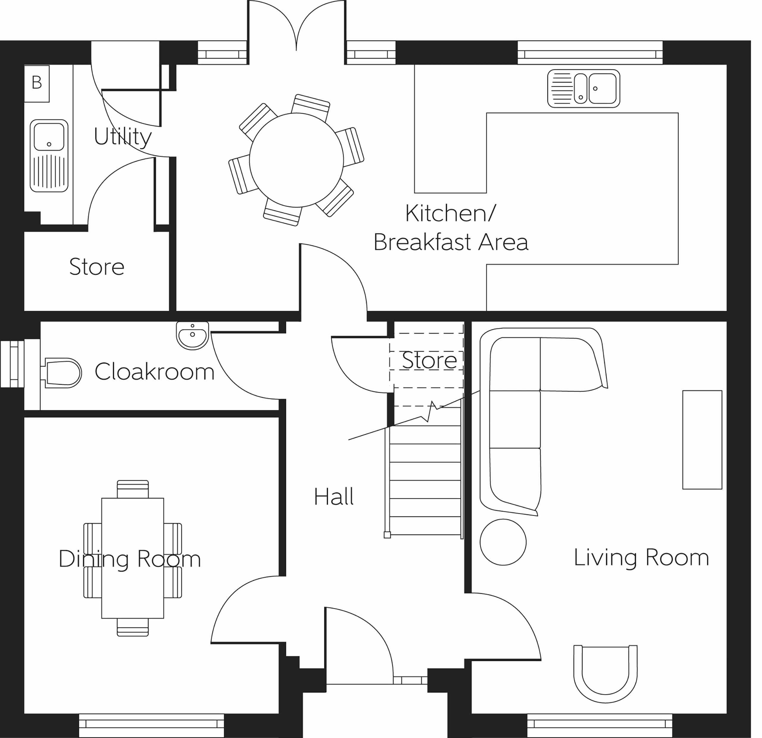 274, Off Castlehill, Elphinstone floorplan