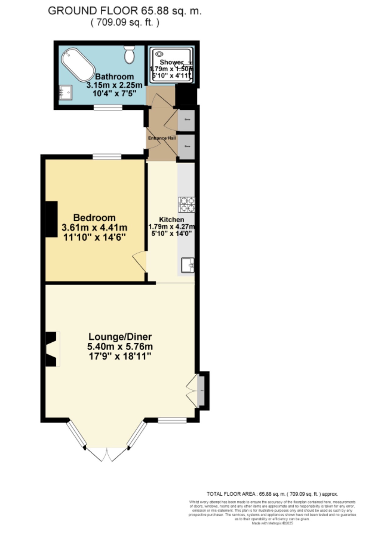 5, Chartham Terrace, St. Augustines Road, Ramsgate floorplan