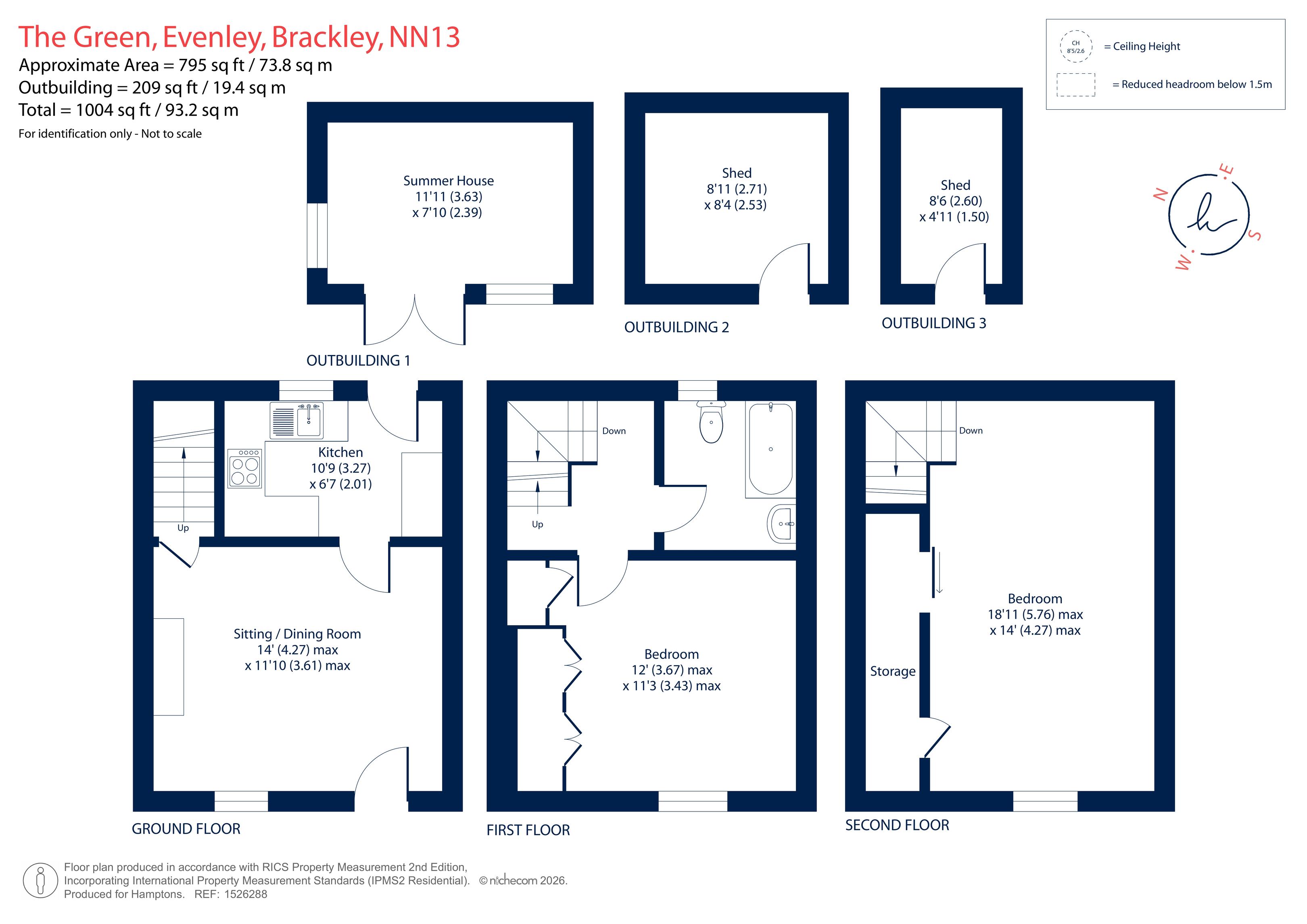 6, The Green, Evenley floorplan