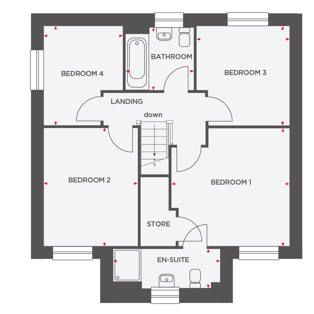 Silverbeech,, Plot 162, Newquay floorplan