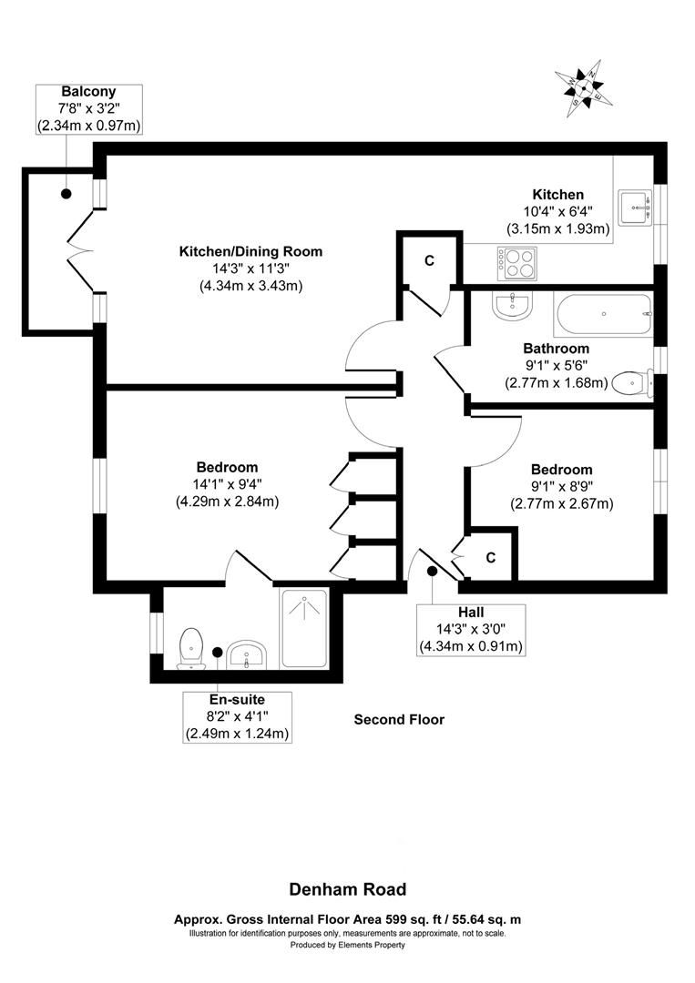 Flat 14, Heaton Court, London floorplan