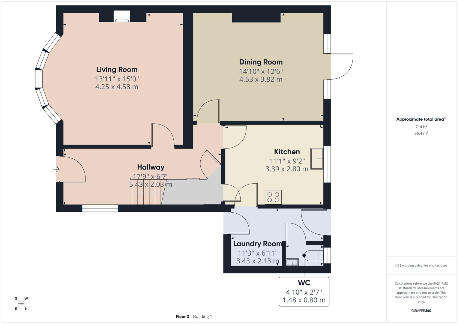11, Woodcrest Road, Purley floorplan