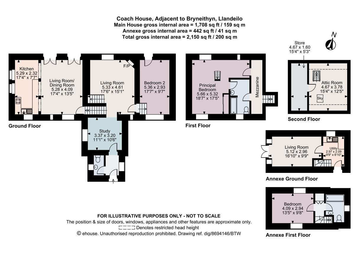 The Coach House,, New Inn, Llandeilo floorplan