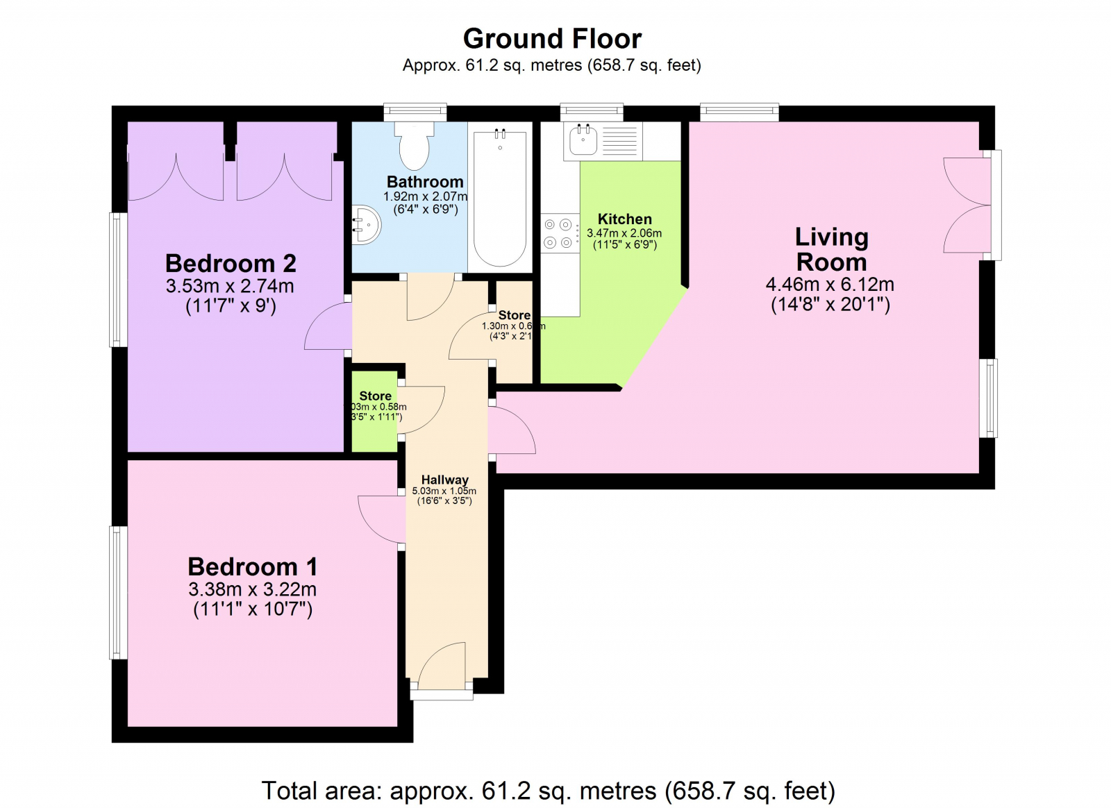 Birkby Close, Hamilton, Leicester LE5, 2 bedroom flat for sale 64396105 PrimeLocation