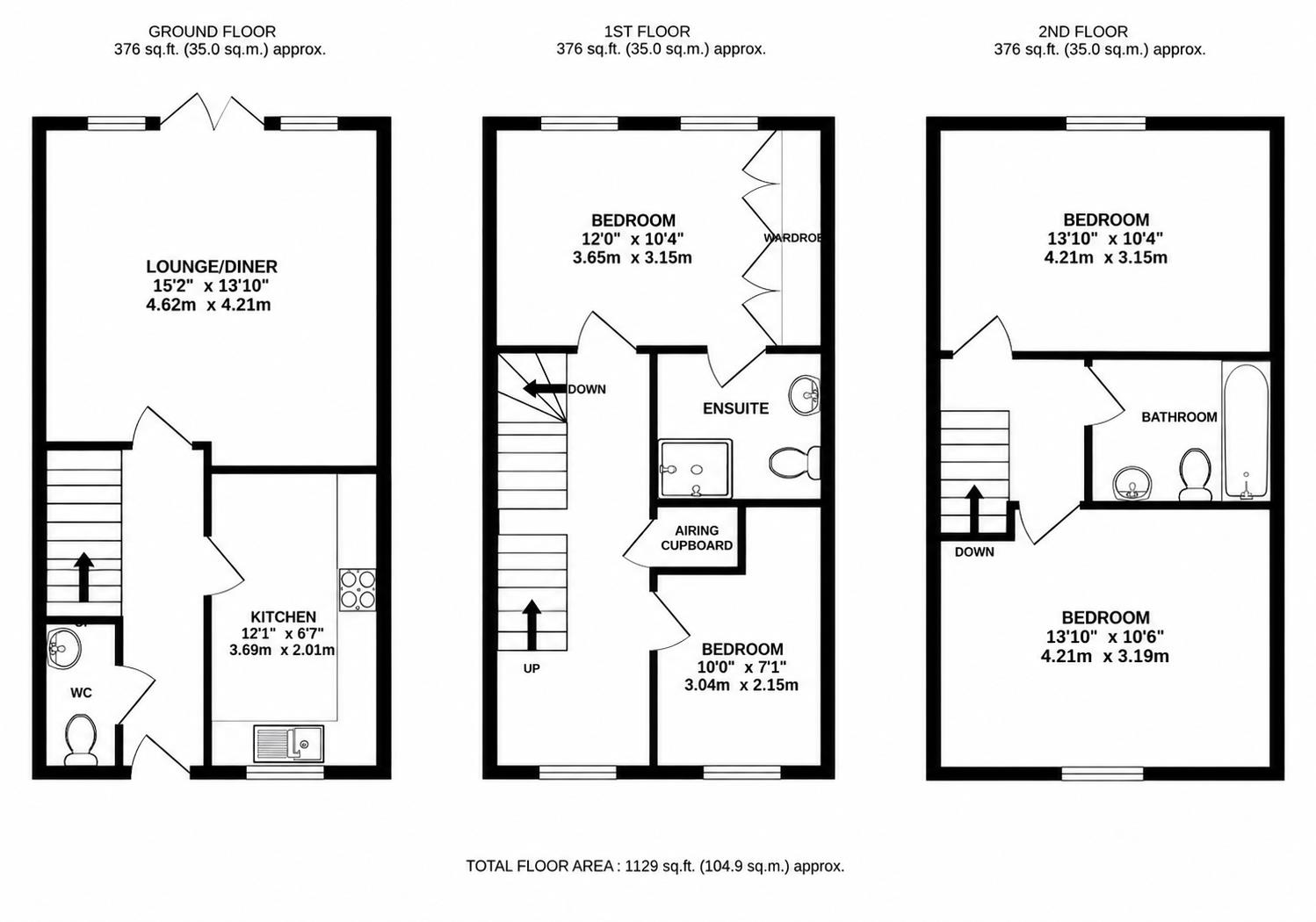31, Ladymead Close, Northampton floorplan