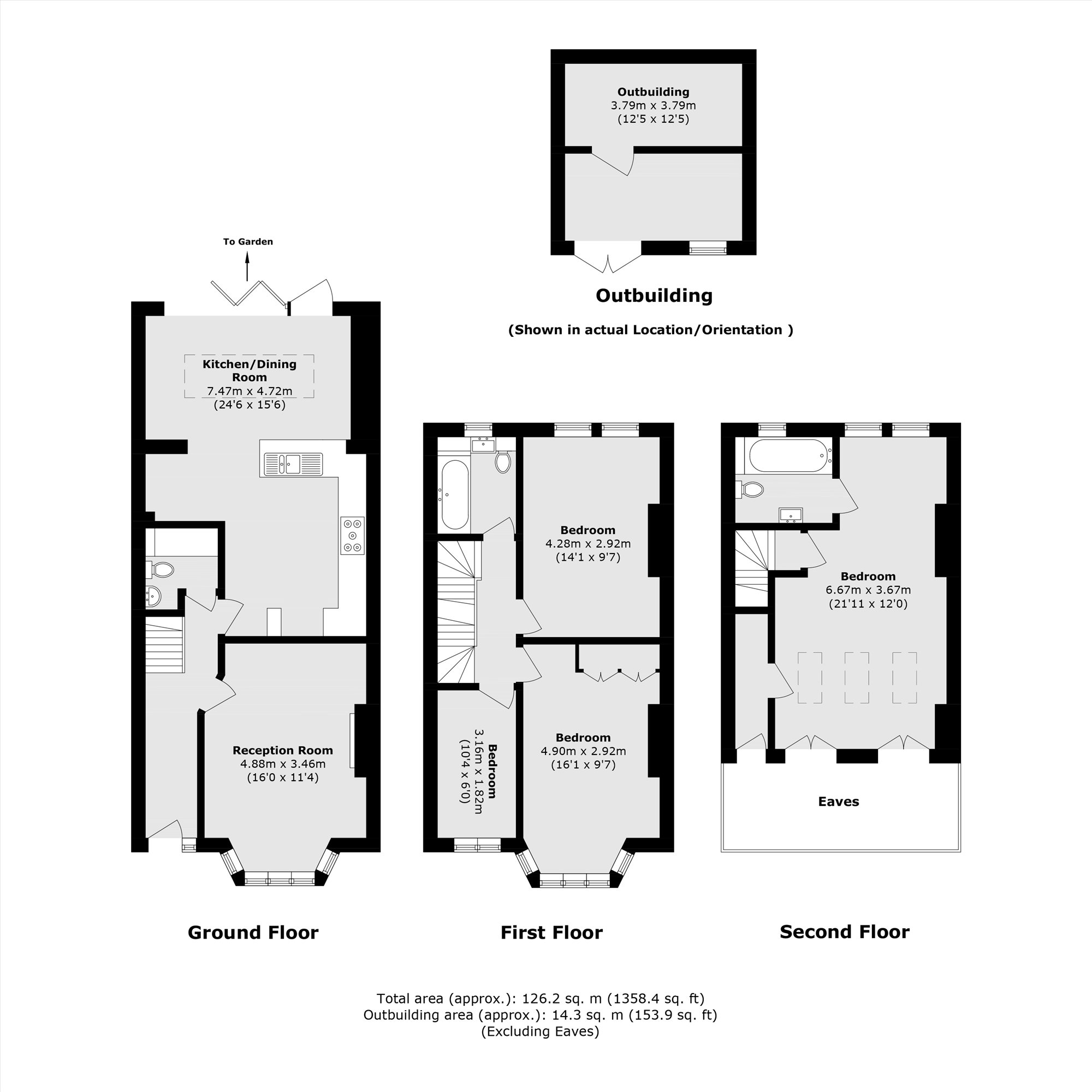 48, Robinson Road, London floorplan