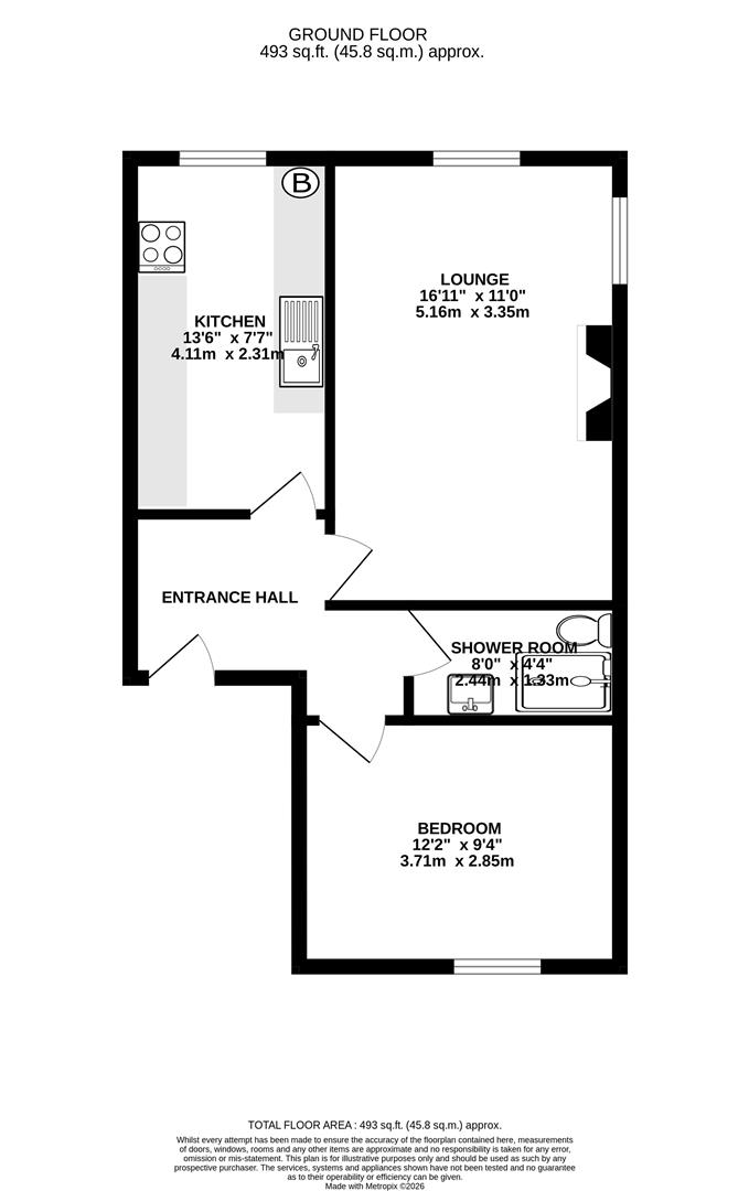 Flat 4, Lyndley Court, Rosemount, Isle Of Man floorplan