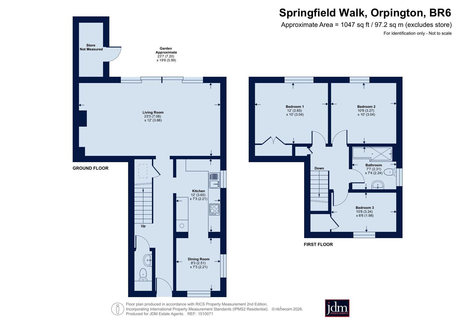 4, Springfield Walk, Orpington floorplan